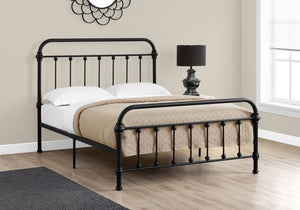 Full Size Black Metal Bed Frame Only