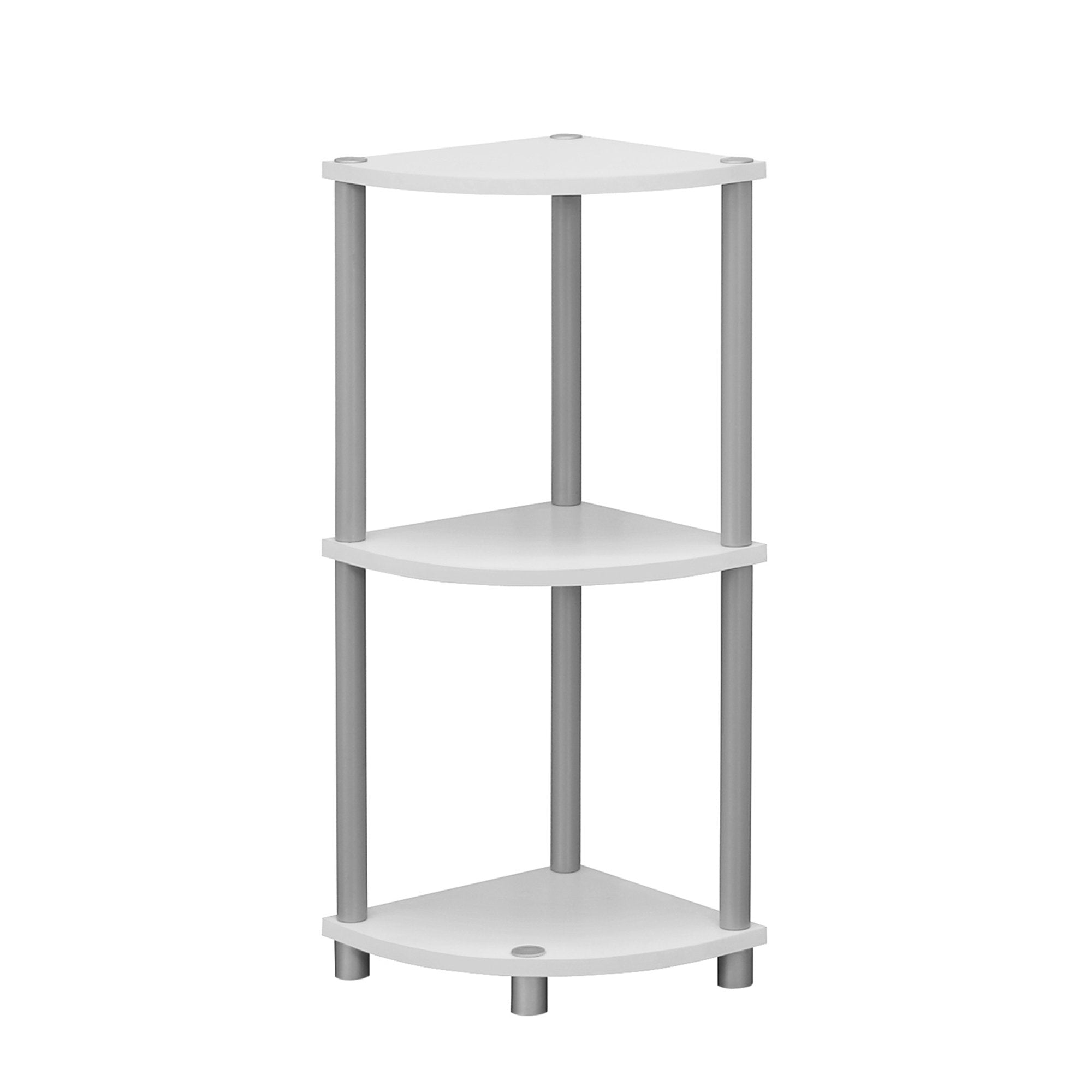 11.5" x 11.5" 30" BlackWhite Particle Board and Laminate  Accent Table