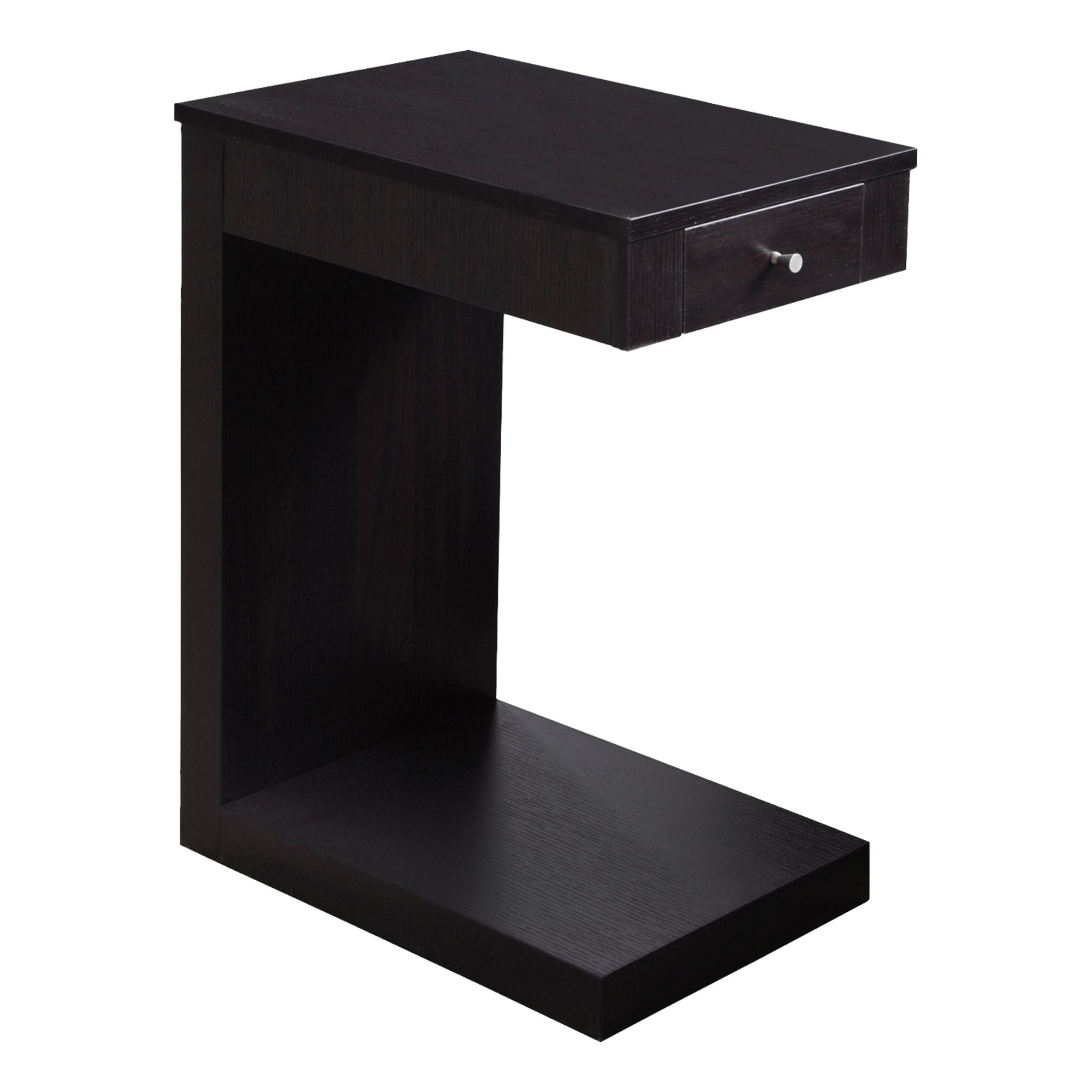 18.25" x 12" x 24" Cappuccino Finish Hollow Core Accent Table