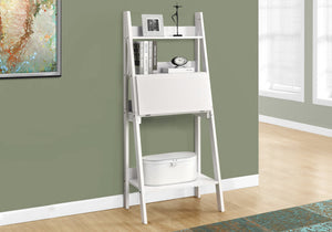19" x 25.5" x 61" White Ladder Style  Computer Desk