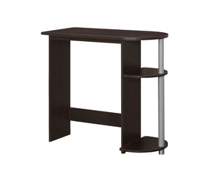 15.5" x 32" x 29" CappuccinoSilver Particle Board Laminate  Computer Desk