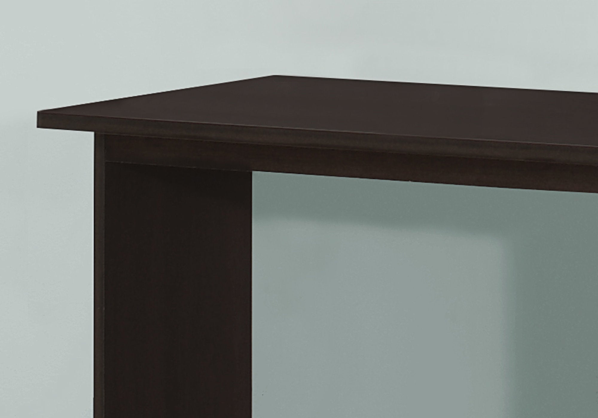 15.5" x 32" x 29" CappuccinoSilver Particle Board Laminate  Computer Desk