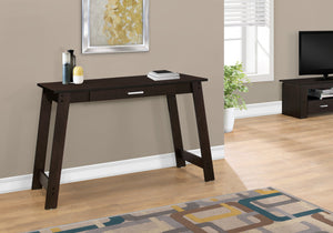 18" x 42" x 29.25" Cappuccino Particle Board Storage Drawer  Computer Desk