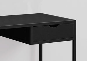 20" x 42.25" x 30" Black Mdf Metal  Computer Desk