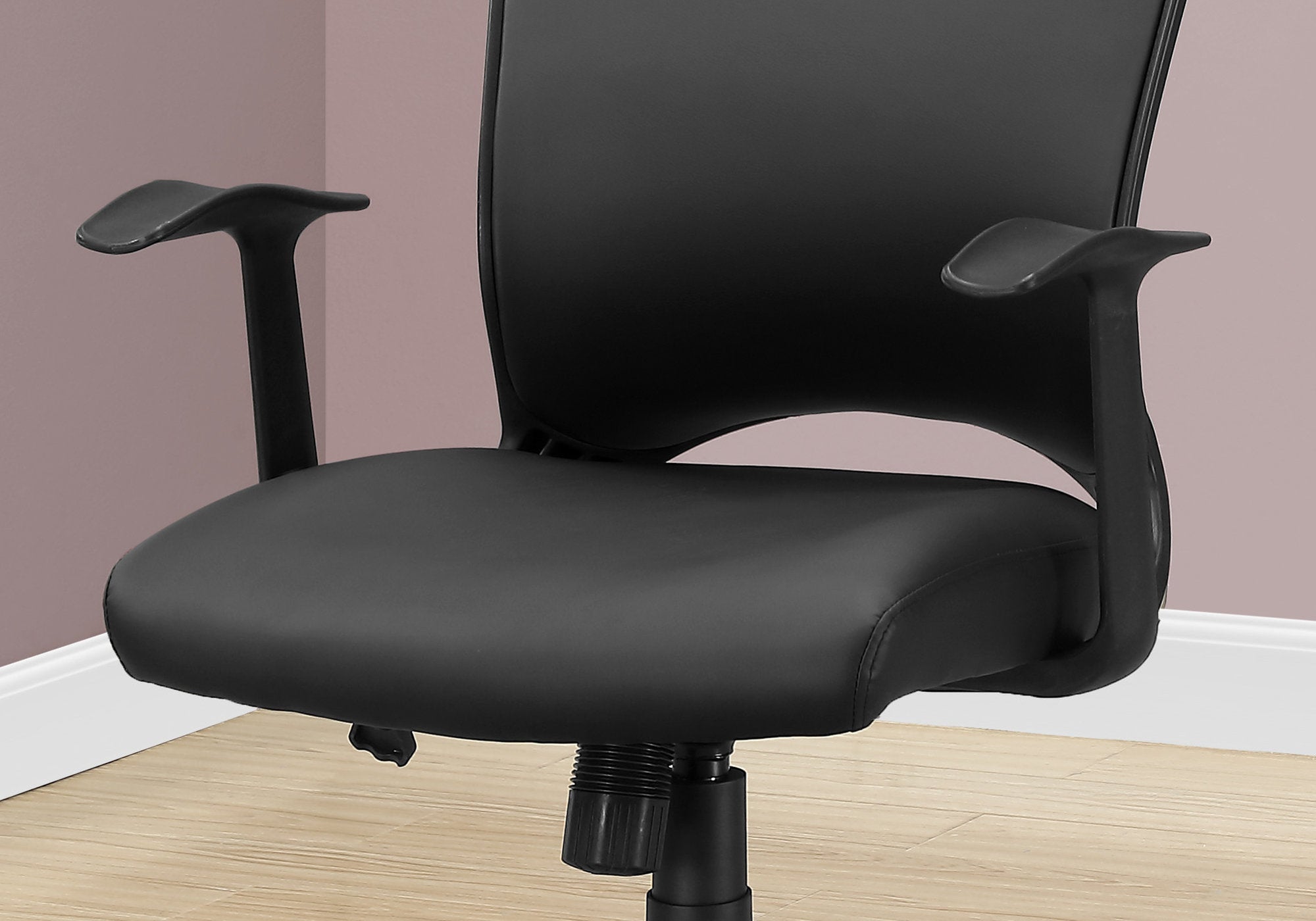 23.75" x 24.5" x 74.75" Black  Foam  Metal  Nylon  Office Chair