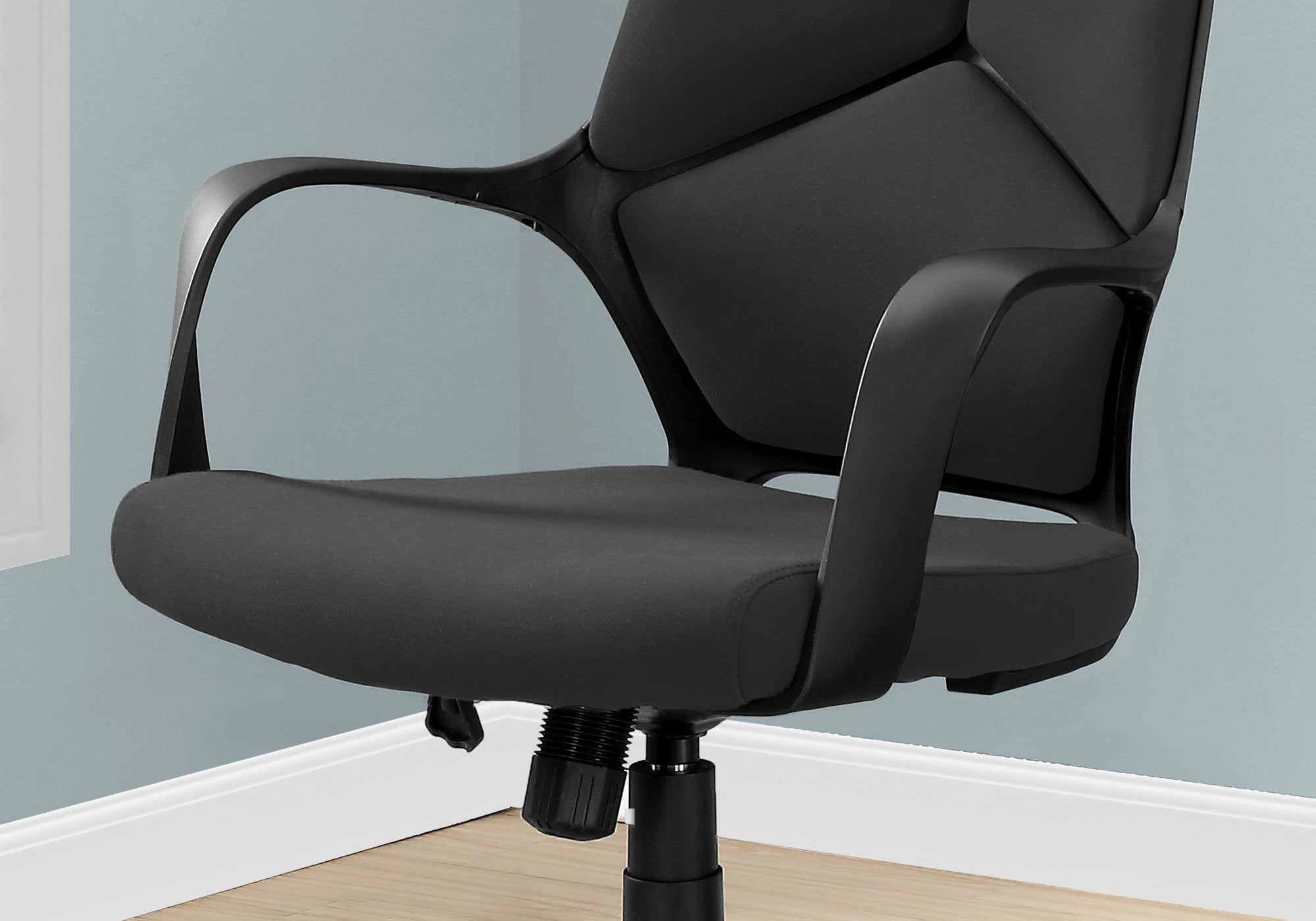 24.5" x 25" x 95.5" Black Foam Metal Nylon  High Back Office Chair