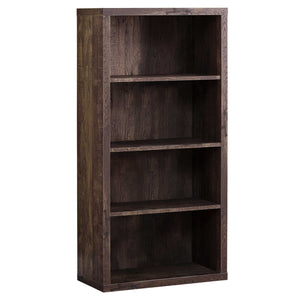 11.75" x 23.75" x 47.5" Brown Particle Board Adjustable Shelves  Bookshelf