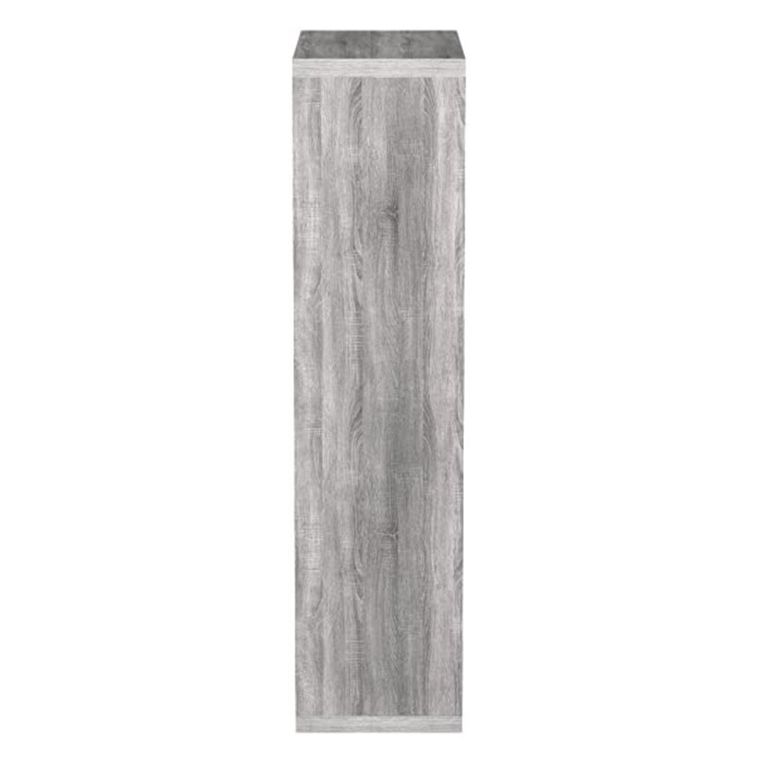 11.75" x 23.75" x 47.5" Grey Particle Board Adjustable Shelves  Bookshelf