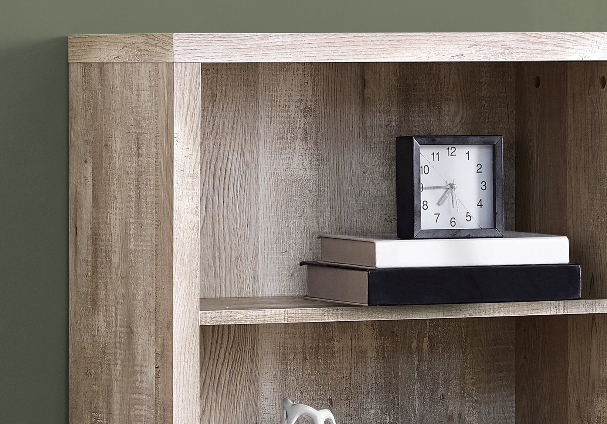 11.75" x 23.75" x 47.5" Taupe Particle Board Adjustable Shelves  Bookshelf