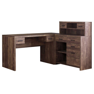 44.75" Reclaimed Wood Particle Board  Laminate and MDF Computer Desk