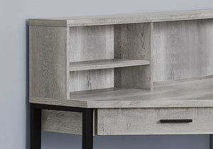 47.5" x 47.5" x 42" Grey Black Particle Board Hollow Core Metal  Computer Desk
