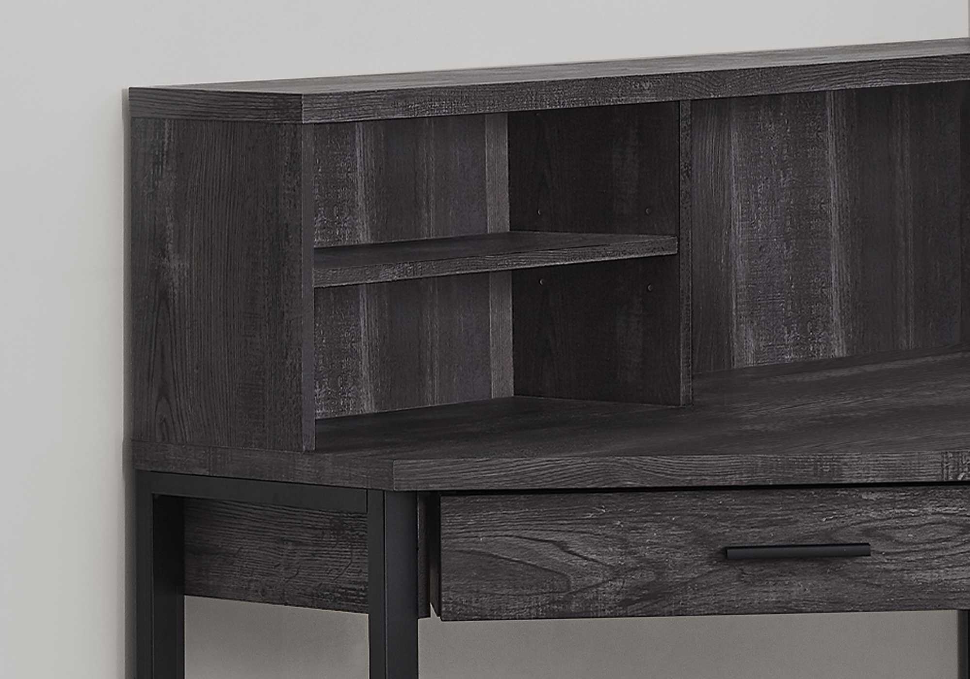47.5" x 47.5" x 42" Black Particle Board Hollow Core Metal  Computer Desk
