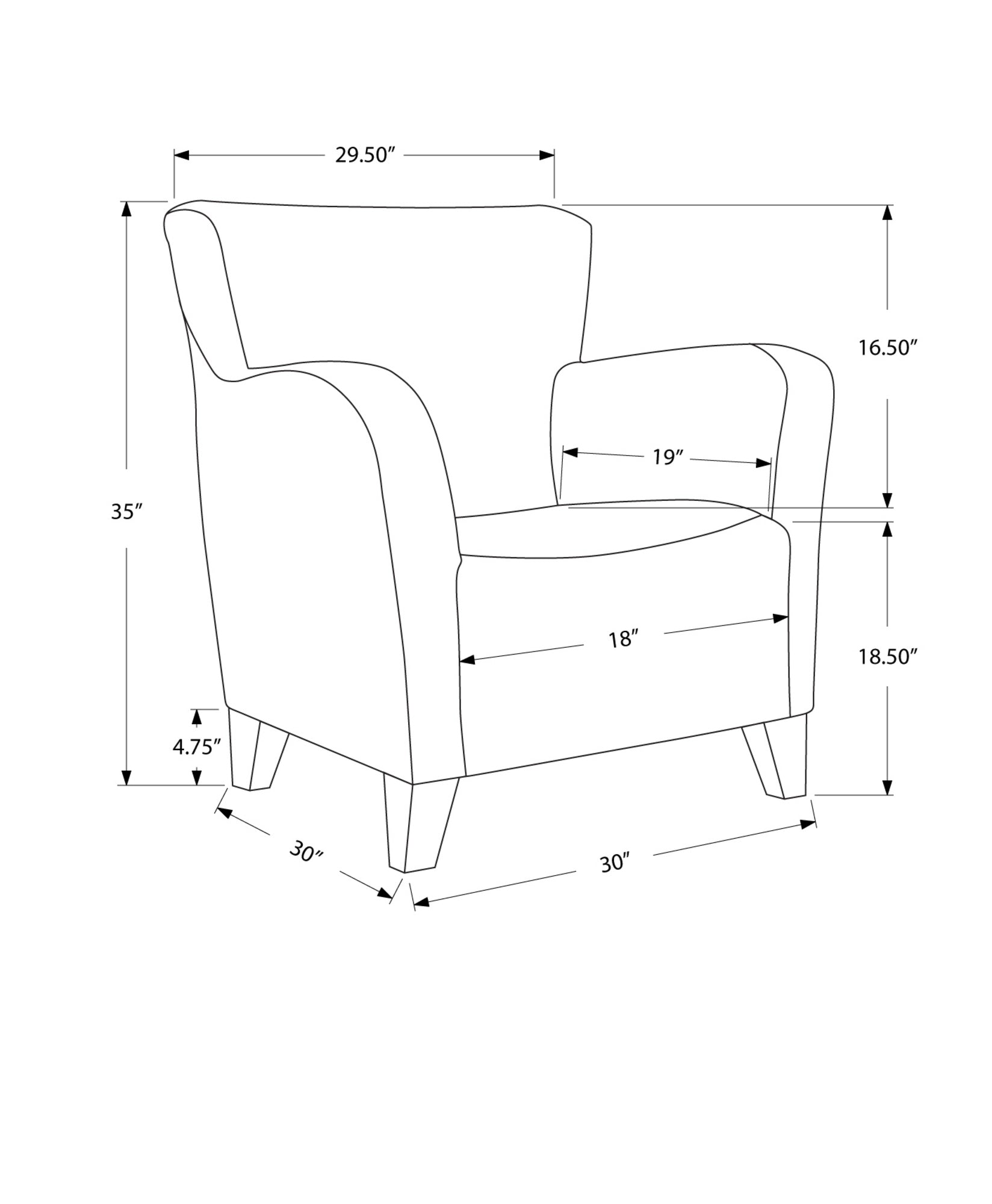 Earth Tone Graphic Pattern Fabric Accent Chair