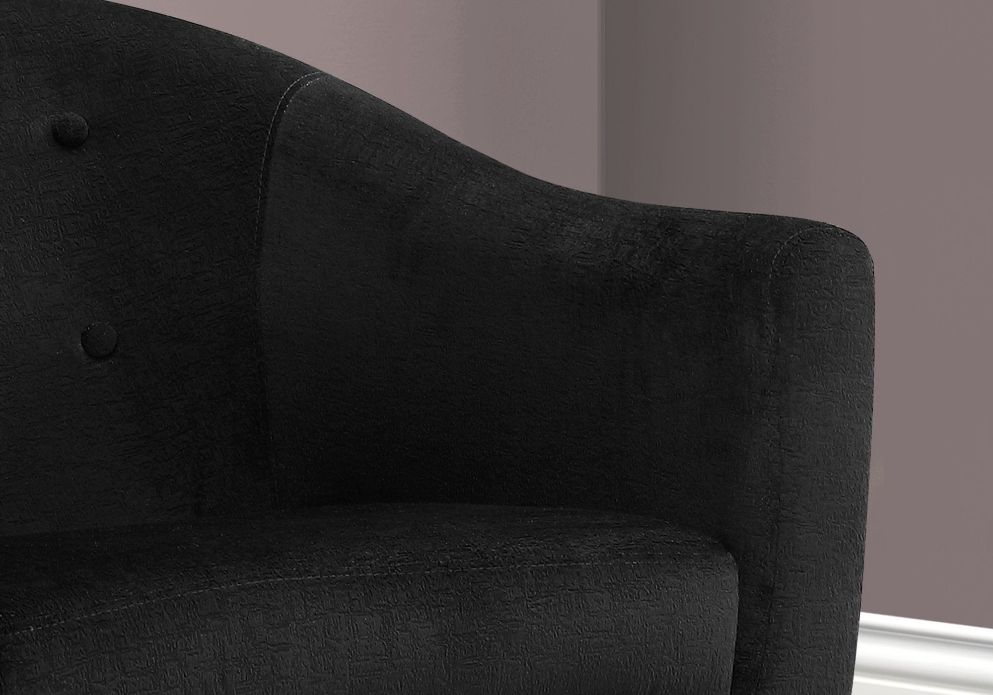 31.5" x 29.5" x 31.75" Black Foam Solid Wood Finish Accent Chair