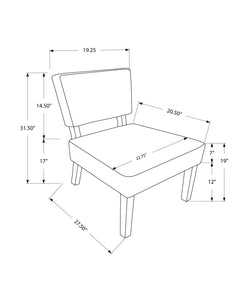27.5" x 22.75" x 31.5" Brown Foam Accent Chair with Solid Wood Frame