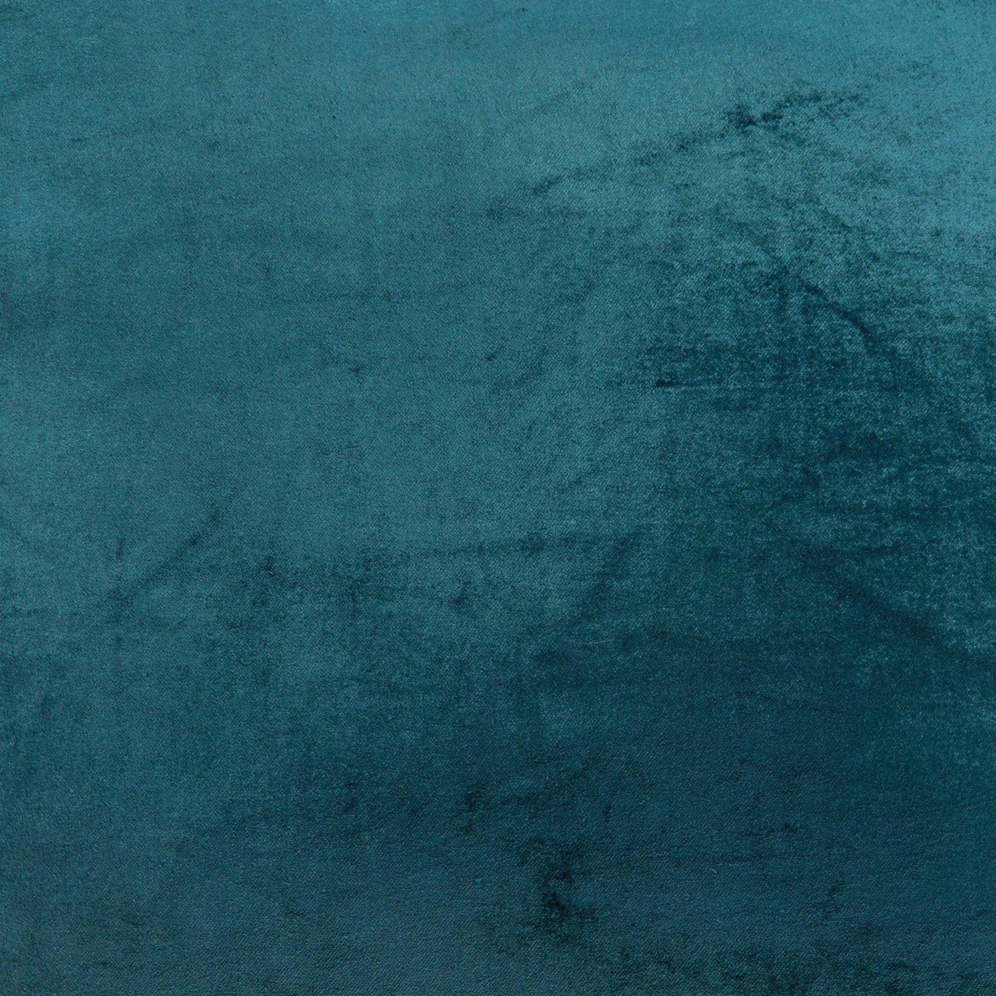 20" x 0.5" x 20" Transitional Teal Solid Pillow Cover