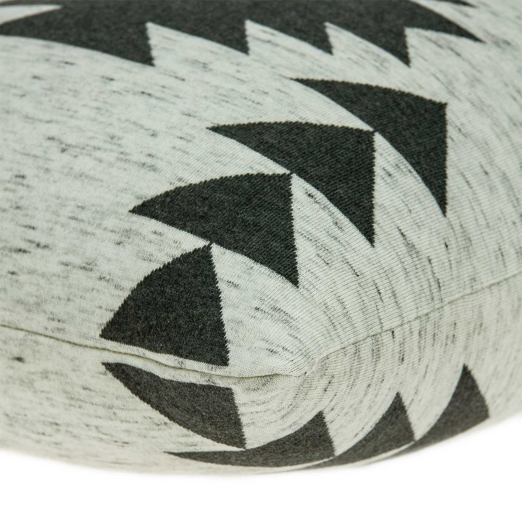 Heather Tan and Grey Southwest Design Cotton Pillow Cover