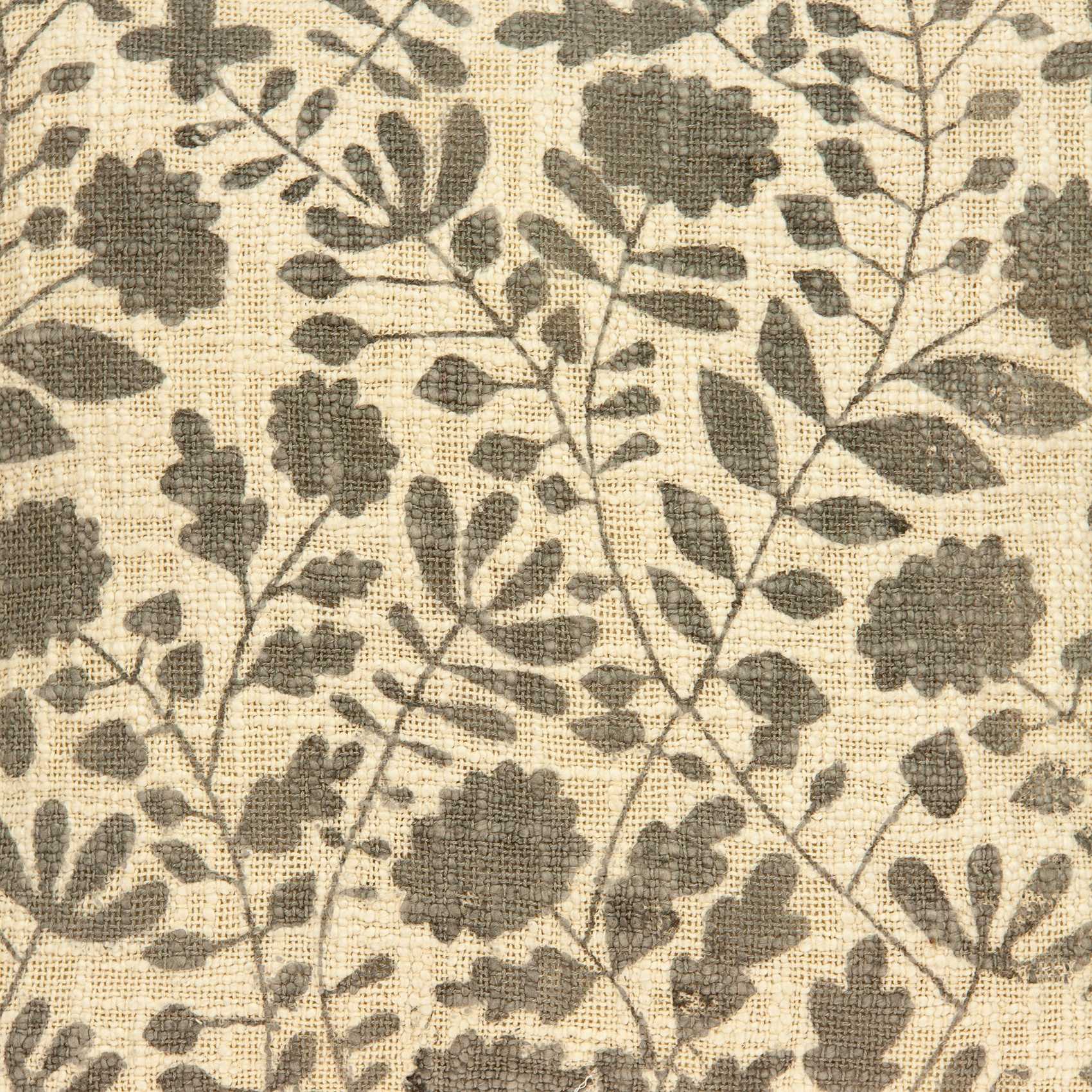 18" x 0.5" x 18" Transitional Beige Floral Print Pillow Cover