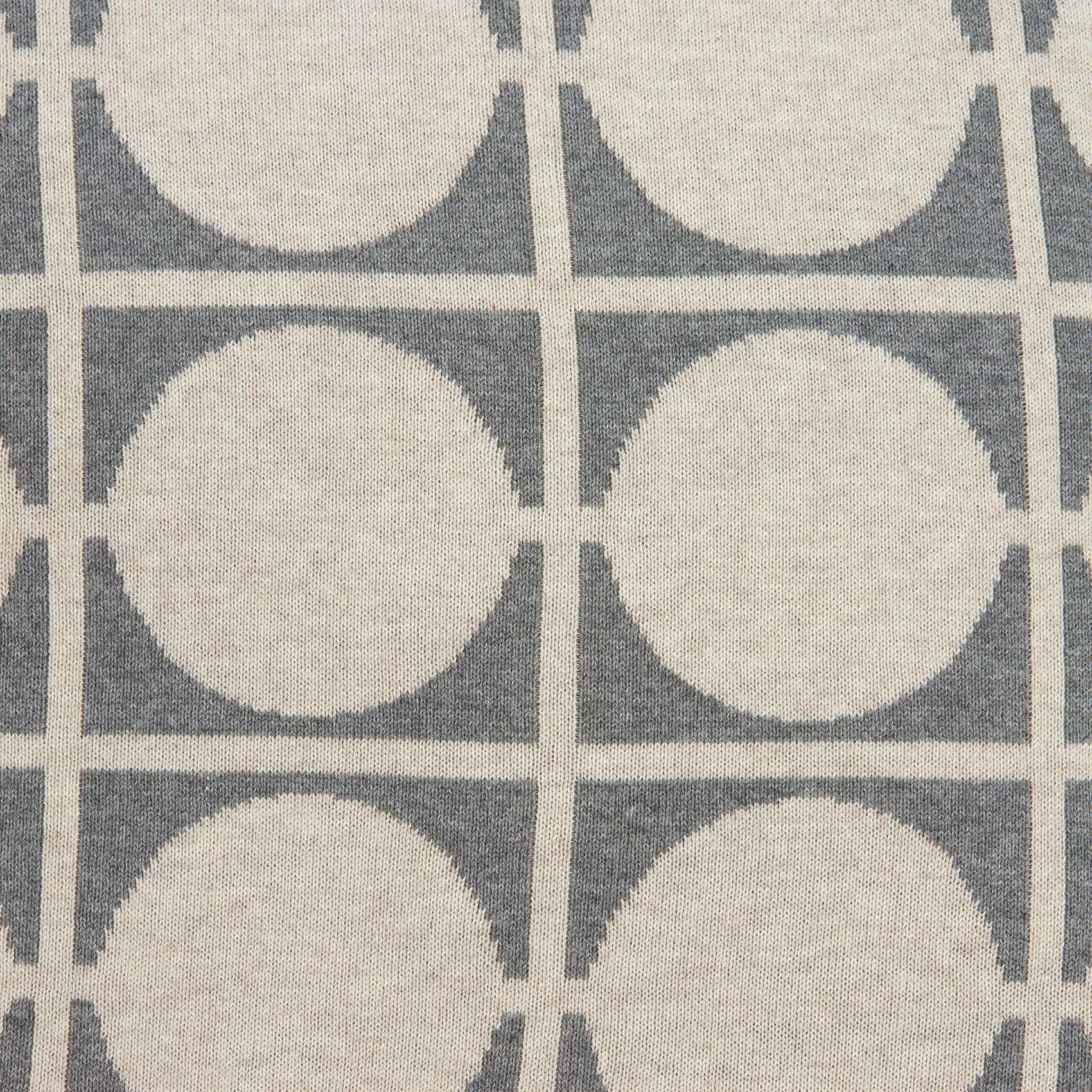 Geometric Design Tan and Grey Printed Pillow Cover