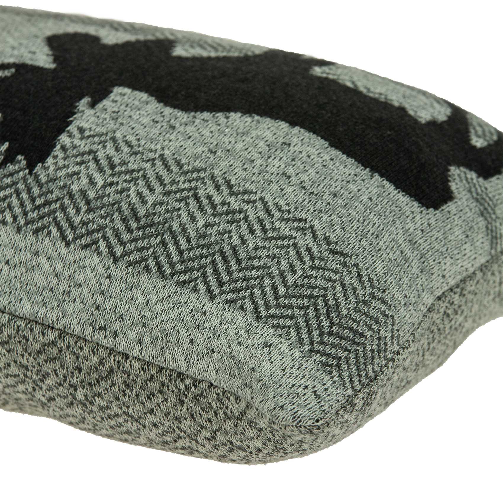 Heather Gray Moose Lodge Printed Pillow Cover