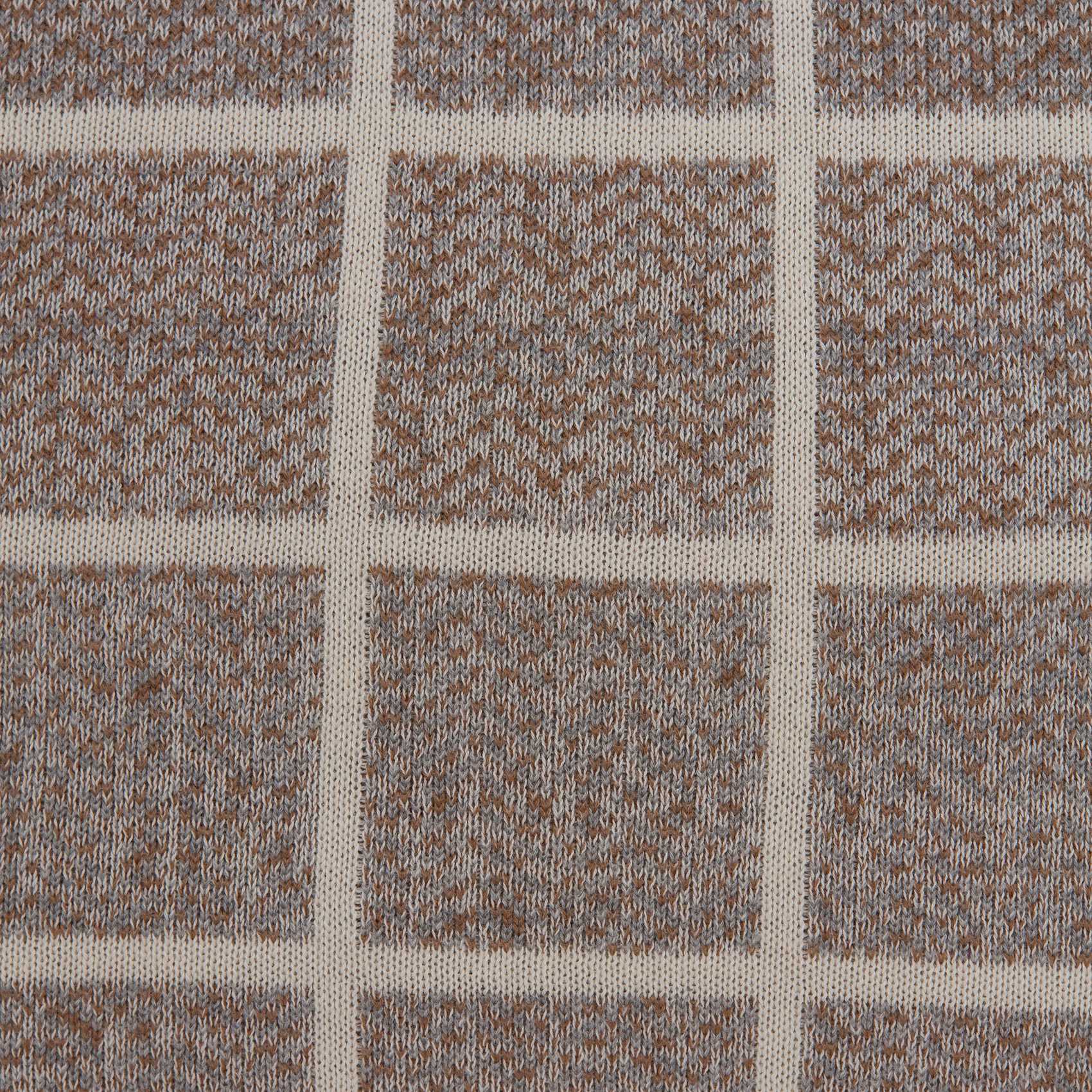 Super Soft Square Design Tan Accent Pillow Cover