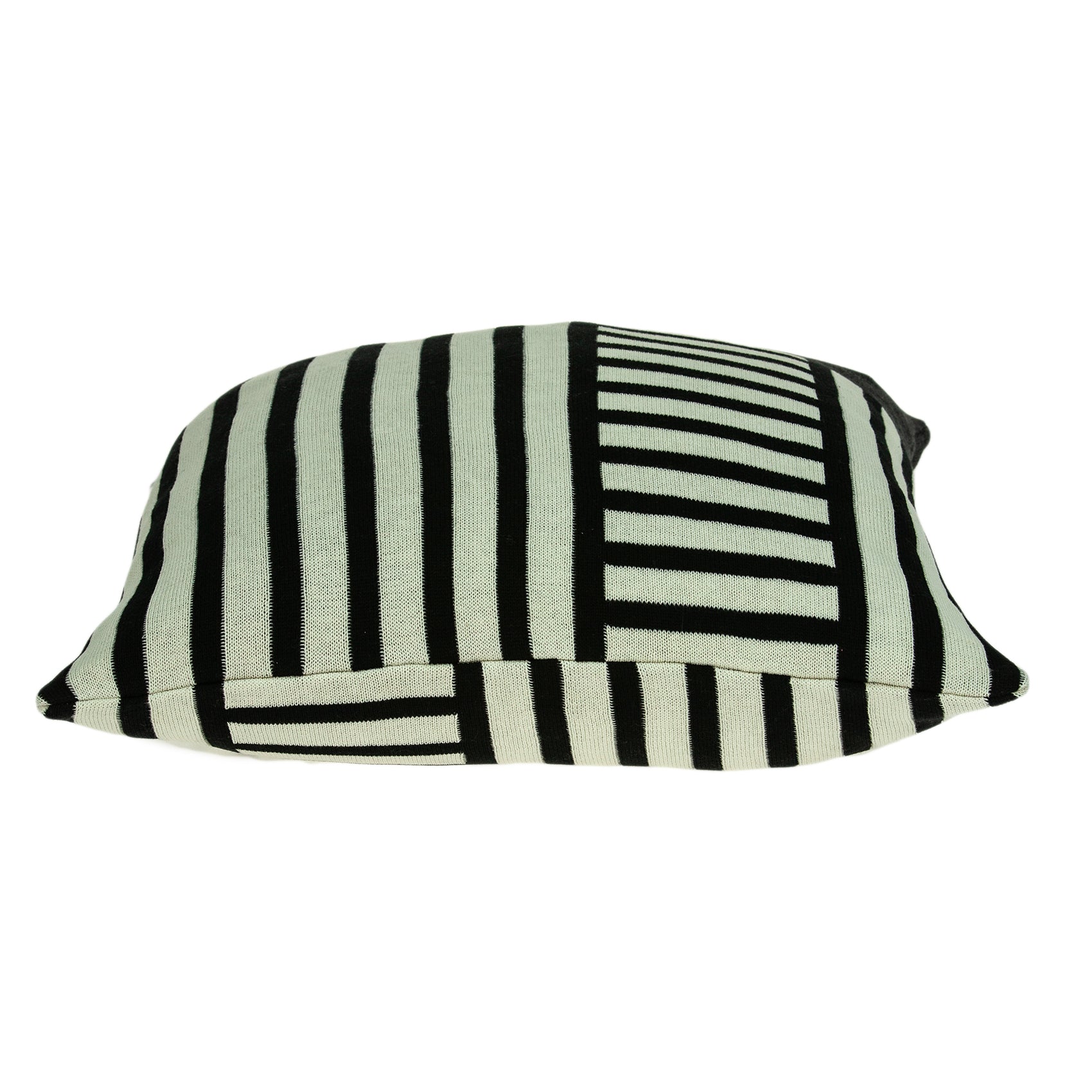 Modern White and Black Accent Pillow Cover