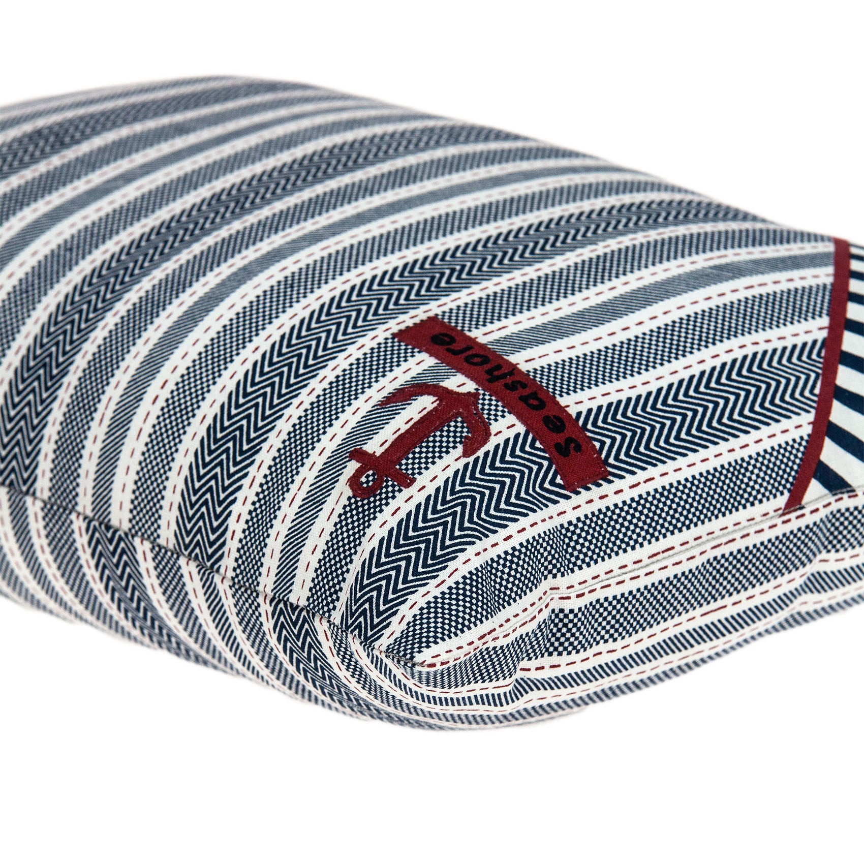 20" x 0.5" x 14" Nautical Blue Pillow Cover