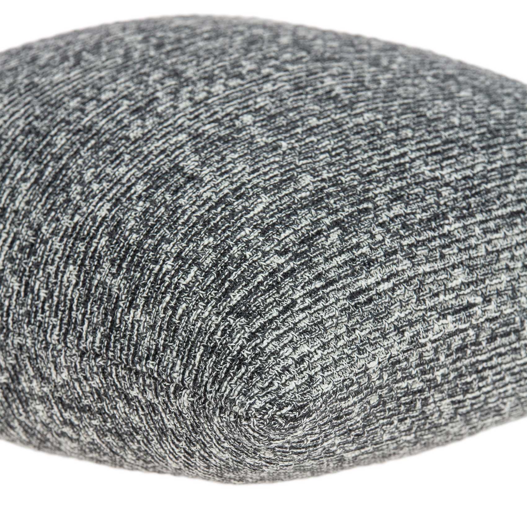 Square Gray Black Weave Accent Pillow Cover