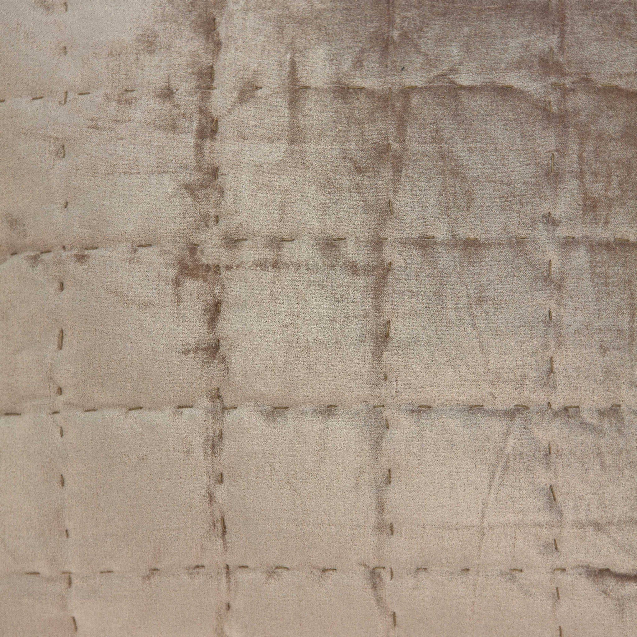 Super Soft Taupe Solid Quilted Pillow Cover