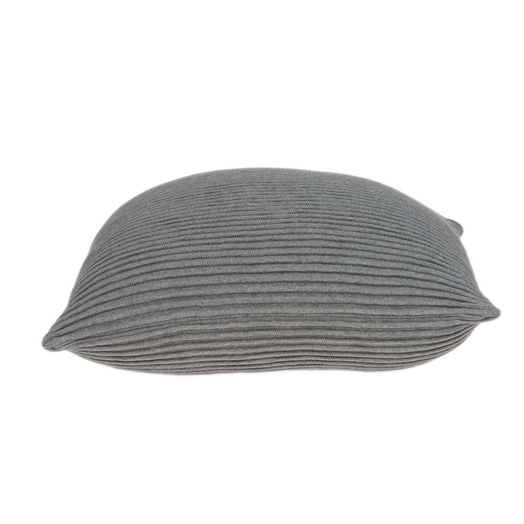 20" x 0.5" x 20" Transitional Gray Pillow Cover