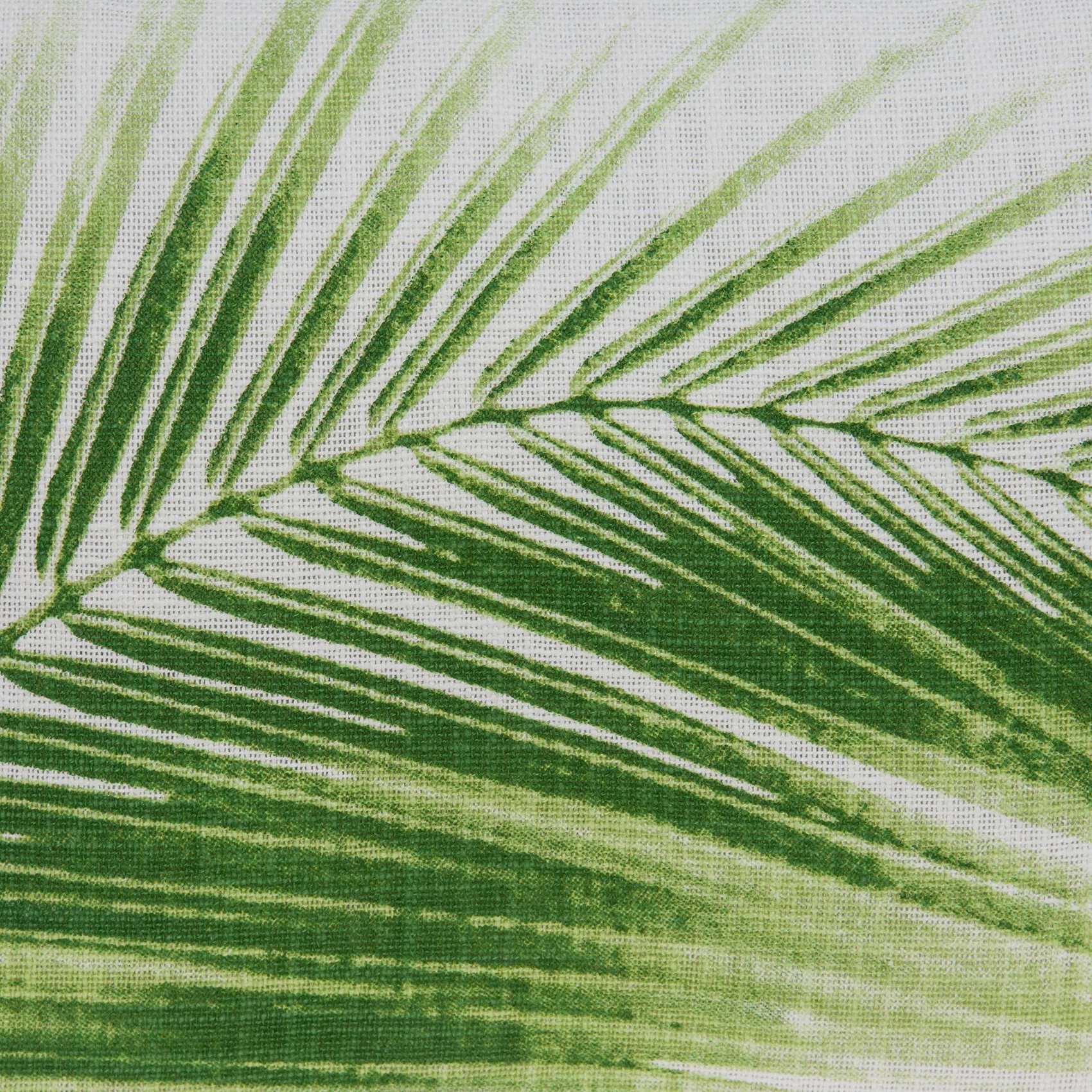 20" x 0.5" x 14" Tropical Green Cotton Pillow Cover