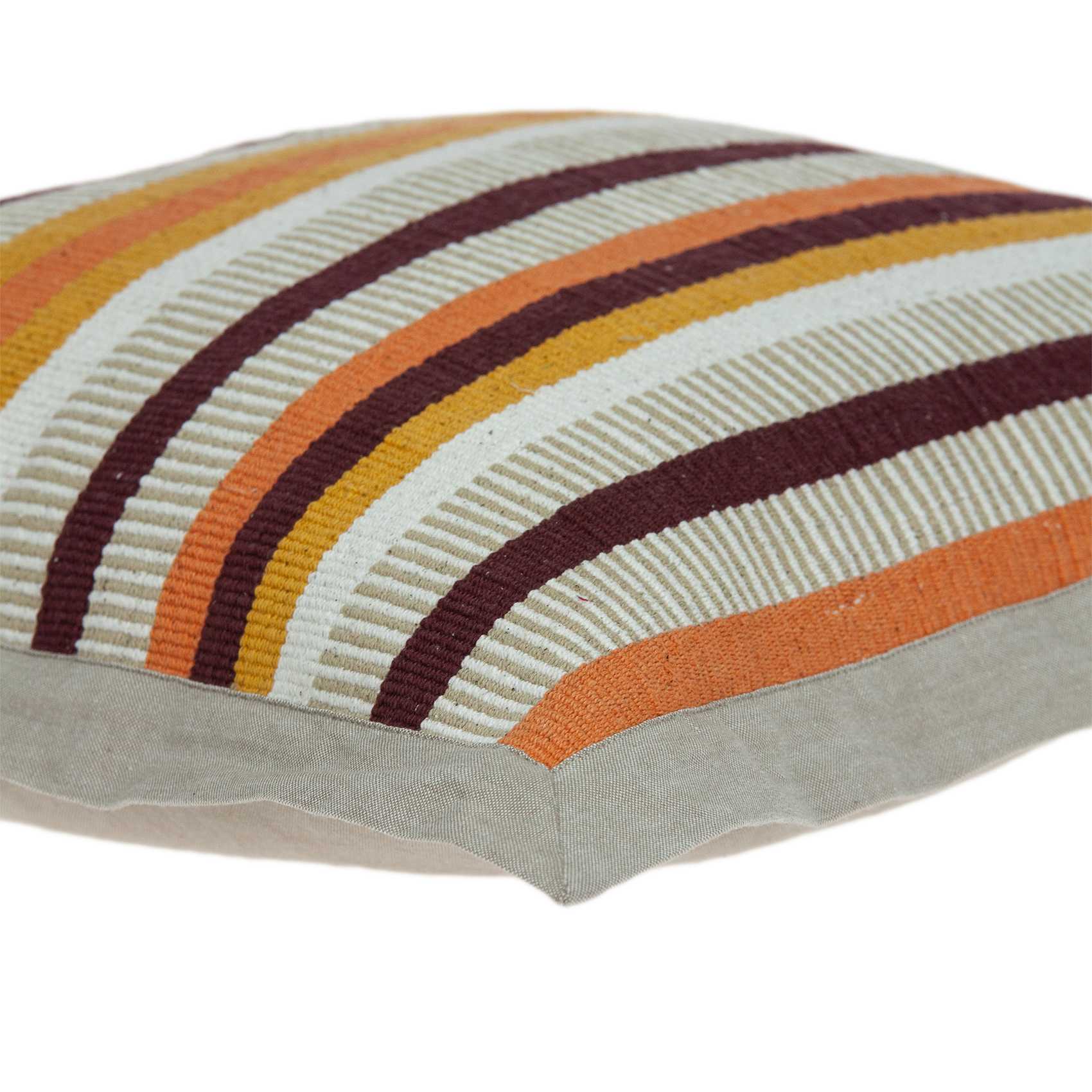 20" x 0.5" x 20" Transitional Multicolor Pillow Cover