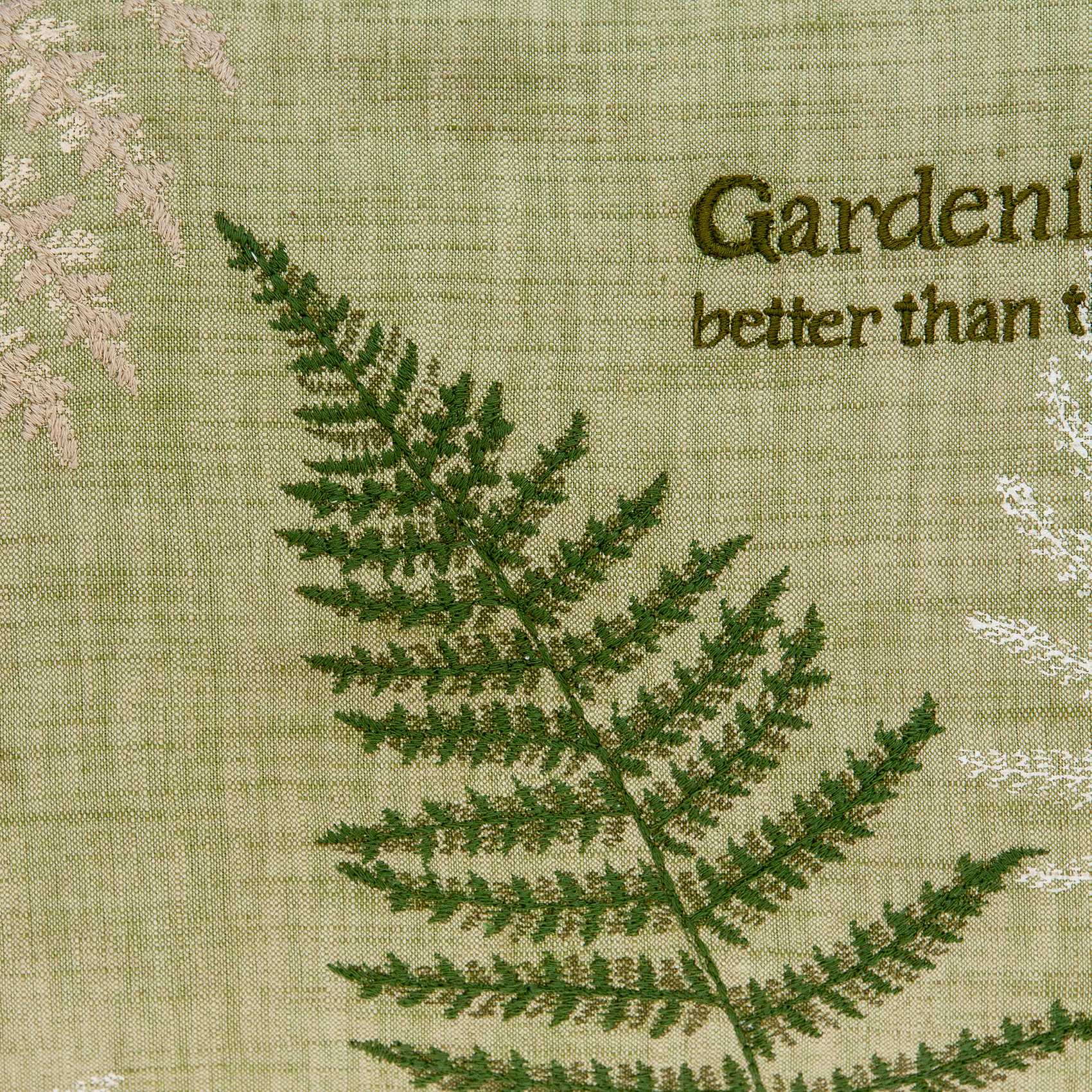 20" x 0.5" x 14" Charming Tropical Green Pillow Cover