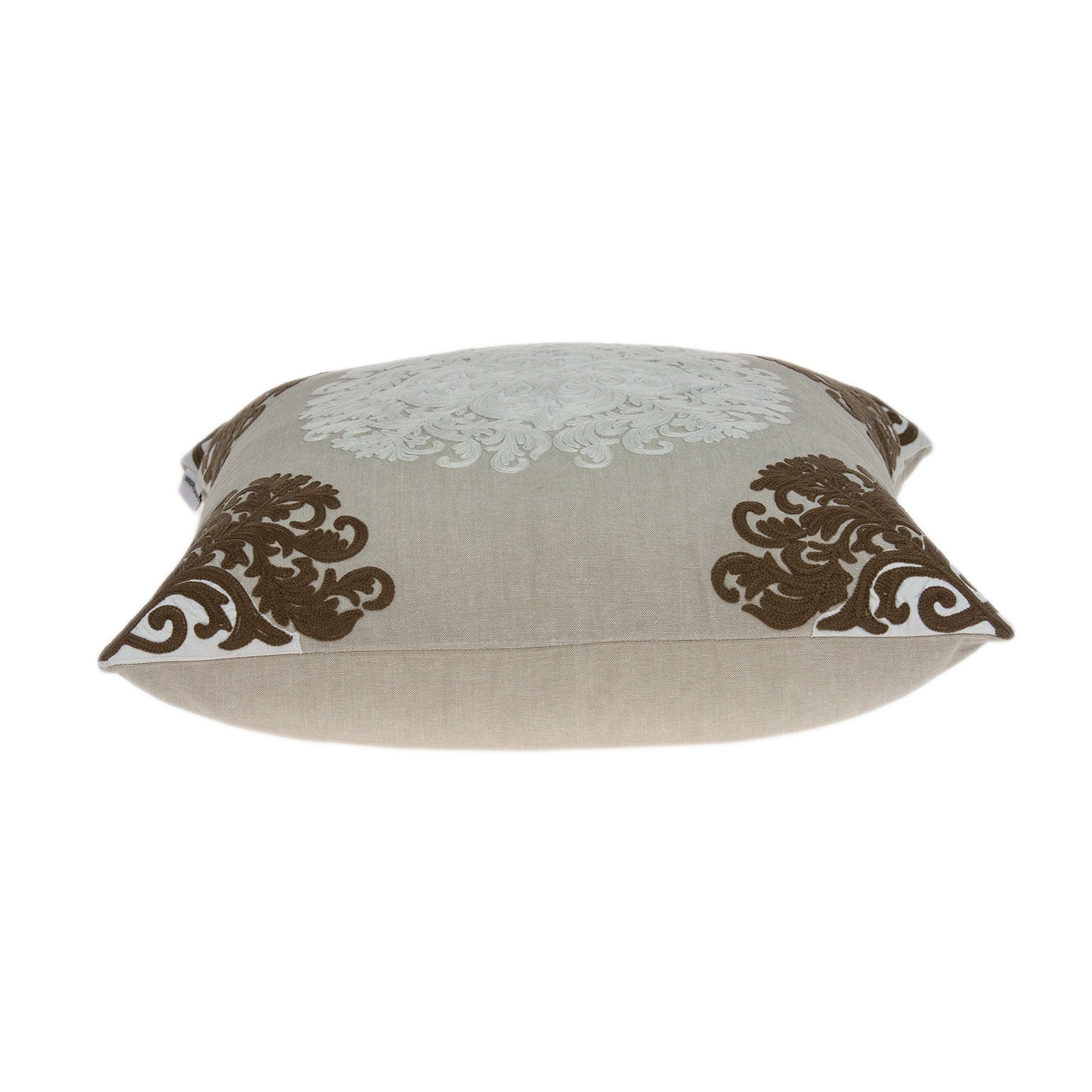 20" x 0.5" x 20" Traditional Beige Pillow Cover