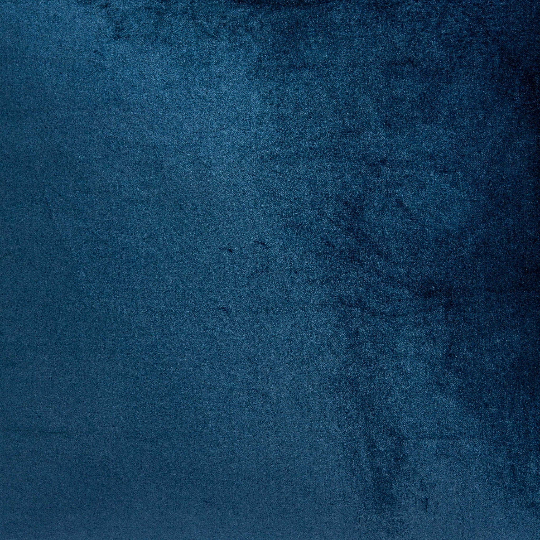 22" x 7" x 22" Transitional Navy Blue Solid Pillow Cover With Poly Insert