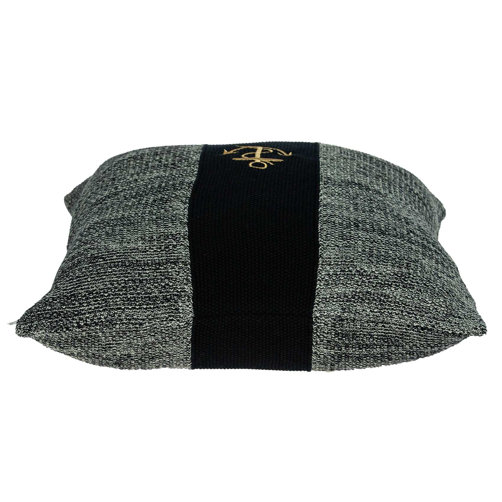 Grey Cotton Pillow Cover With Poly Insert