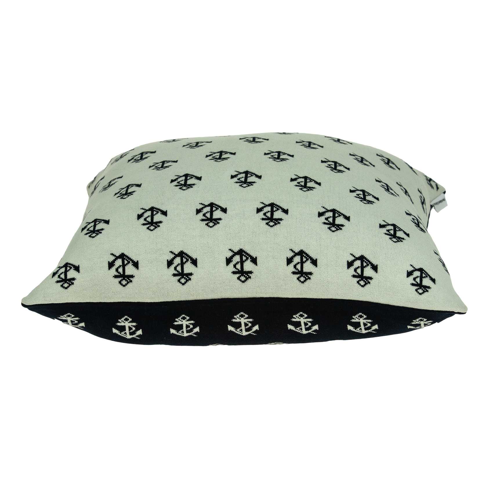 20" x 7" x 20" Nautical Blue Pillow Cover With Poly Insert