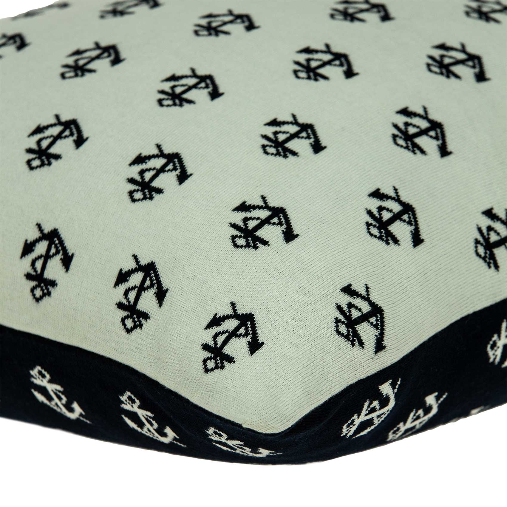 20" x 7" x 20" Nautical Blue Pillow Cover With Poly Insert