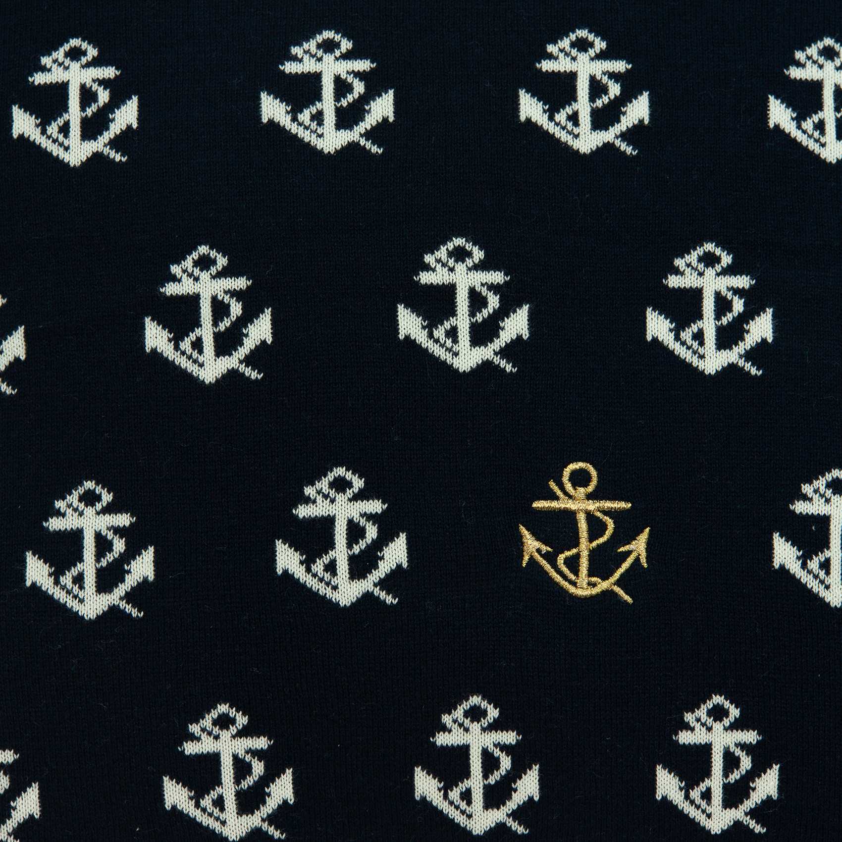 20" x 7" x 20" Nautical Blue Pillow Cover With Poly Insert