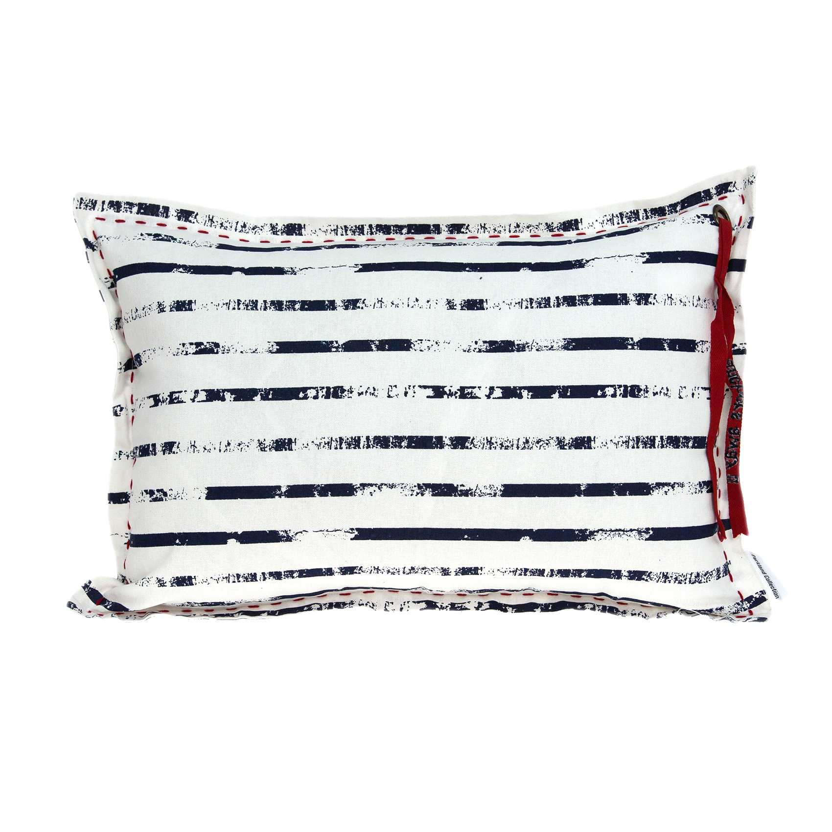 20" x 6" x 14" Nautical White Pillow Cover With Poly Insert