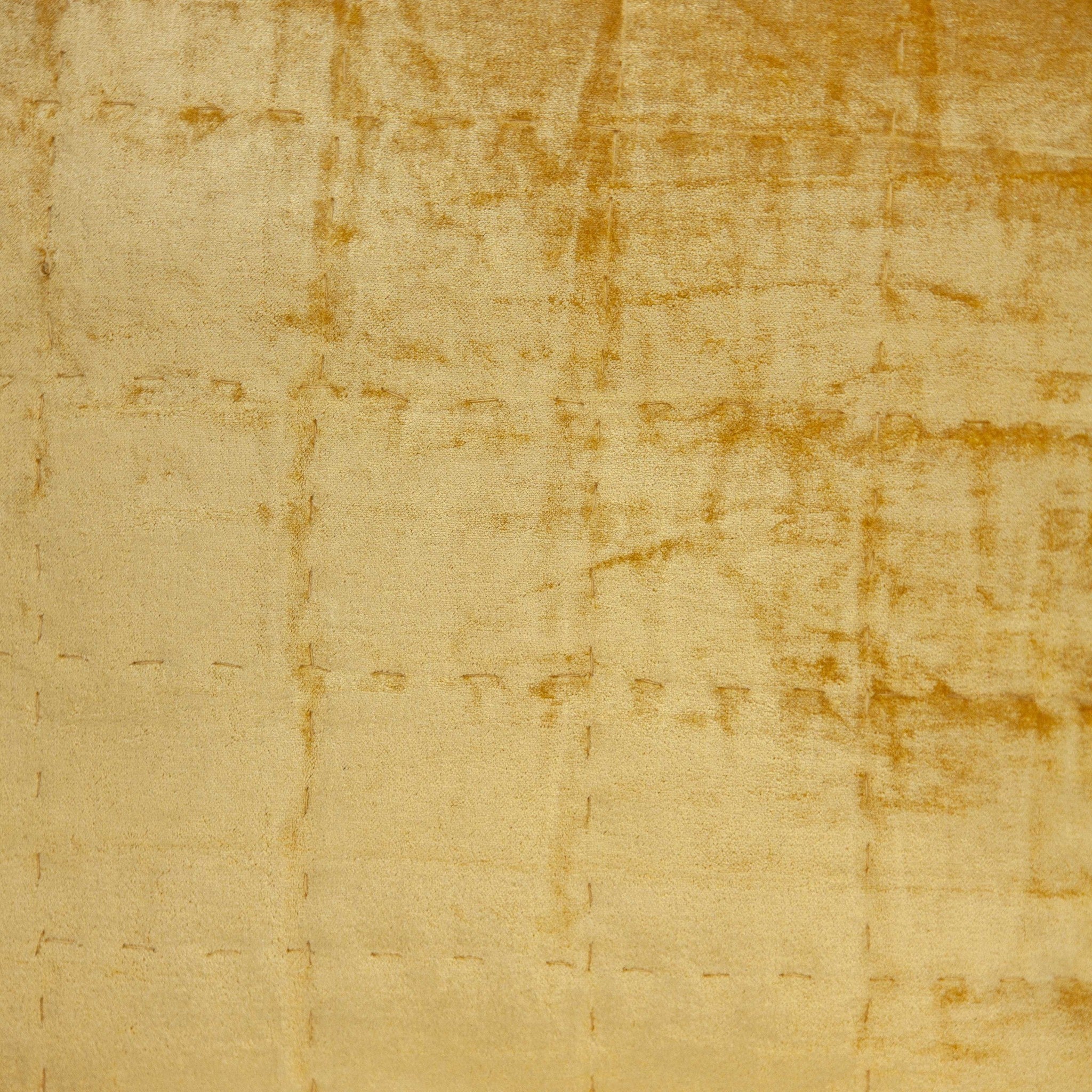 20" x 7" x 20" Transitional Yellow Solid Quilted Pillow Cover With Poly Insert