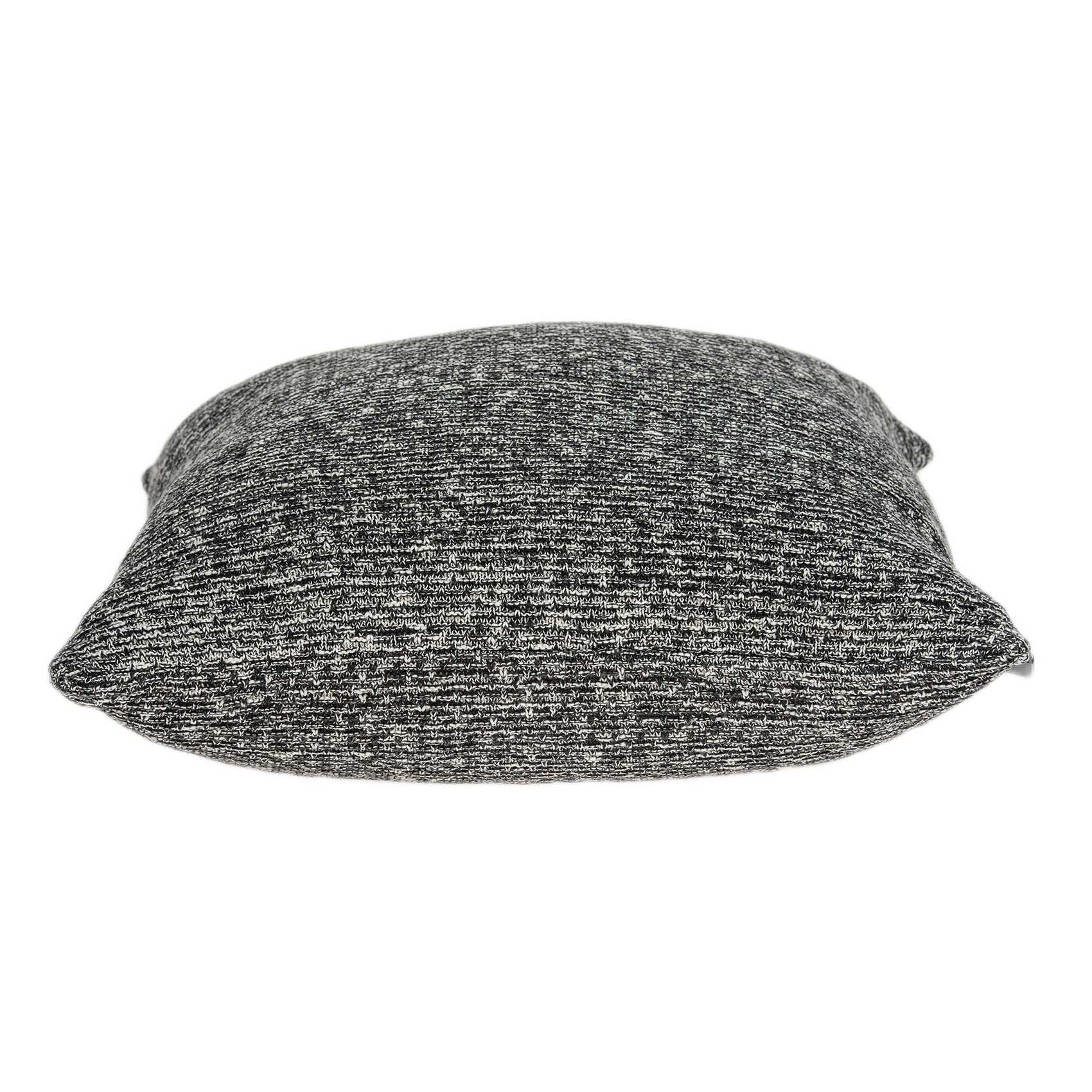 20" x 7" x 20" Clean Transitional Gray Pillow Cover With Down Insert