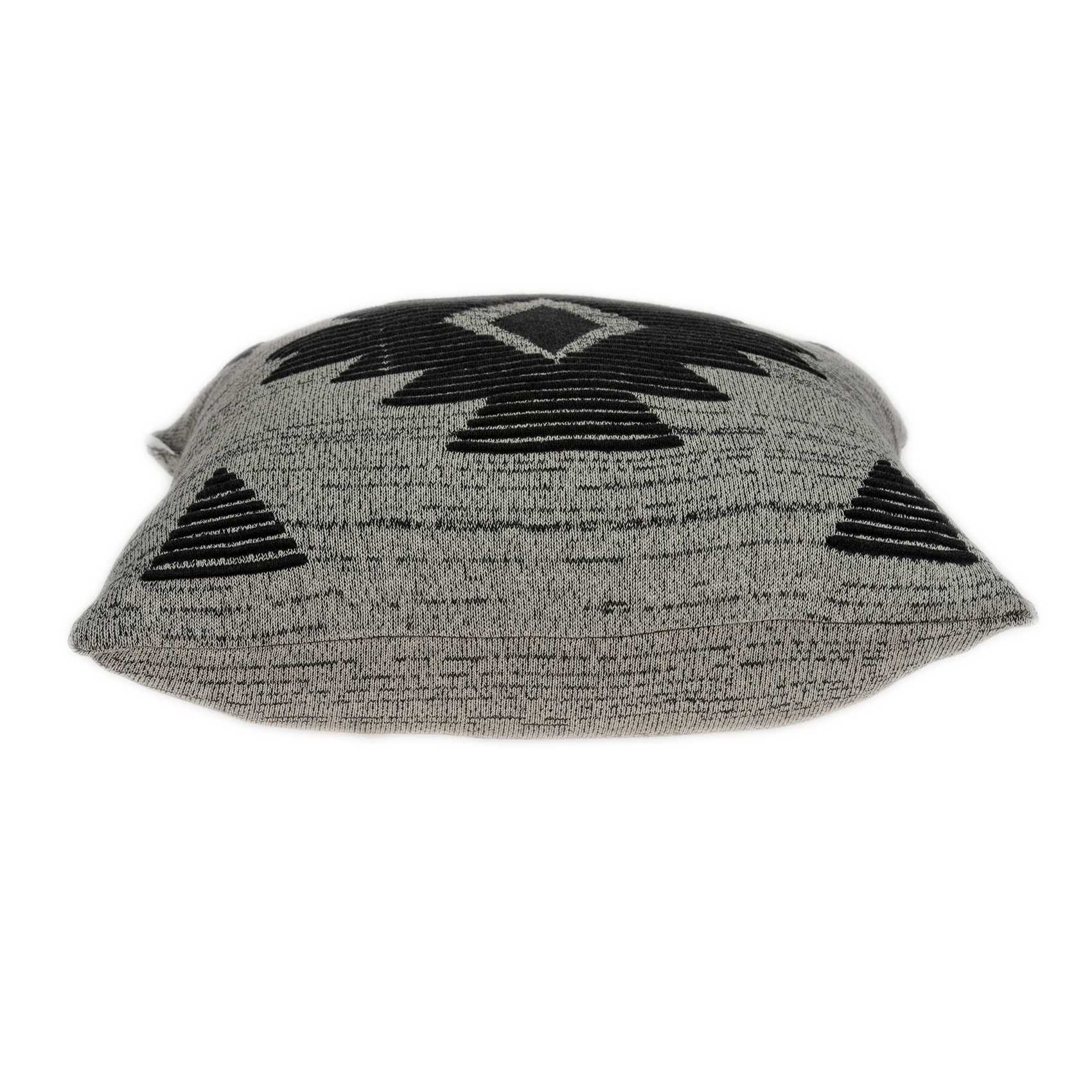 20" x 7" x 20" Southwest Gray Pillow Cover With Down Insert