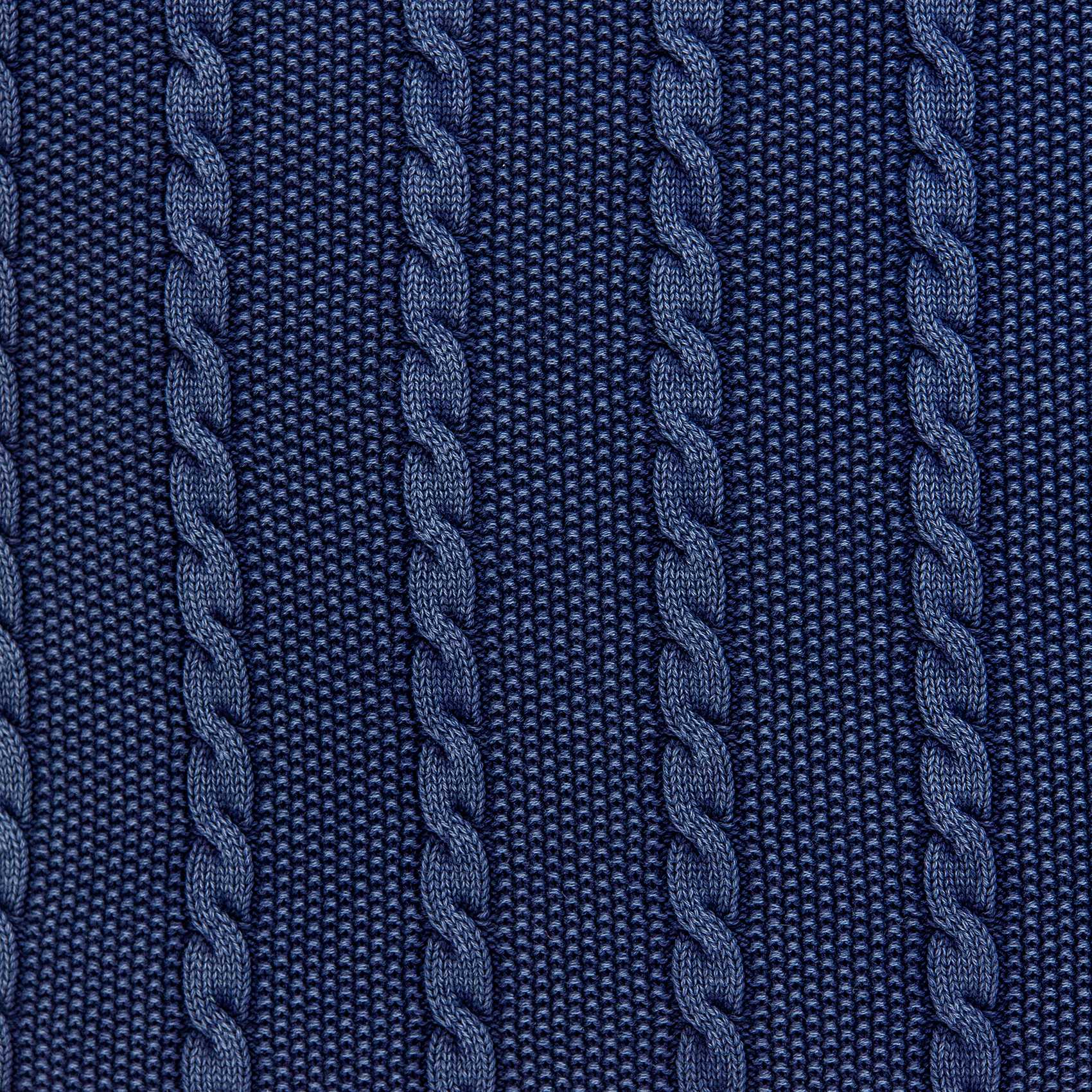 18" x 5" x 18" Transitional Blue Pillow Cover With Down Insert