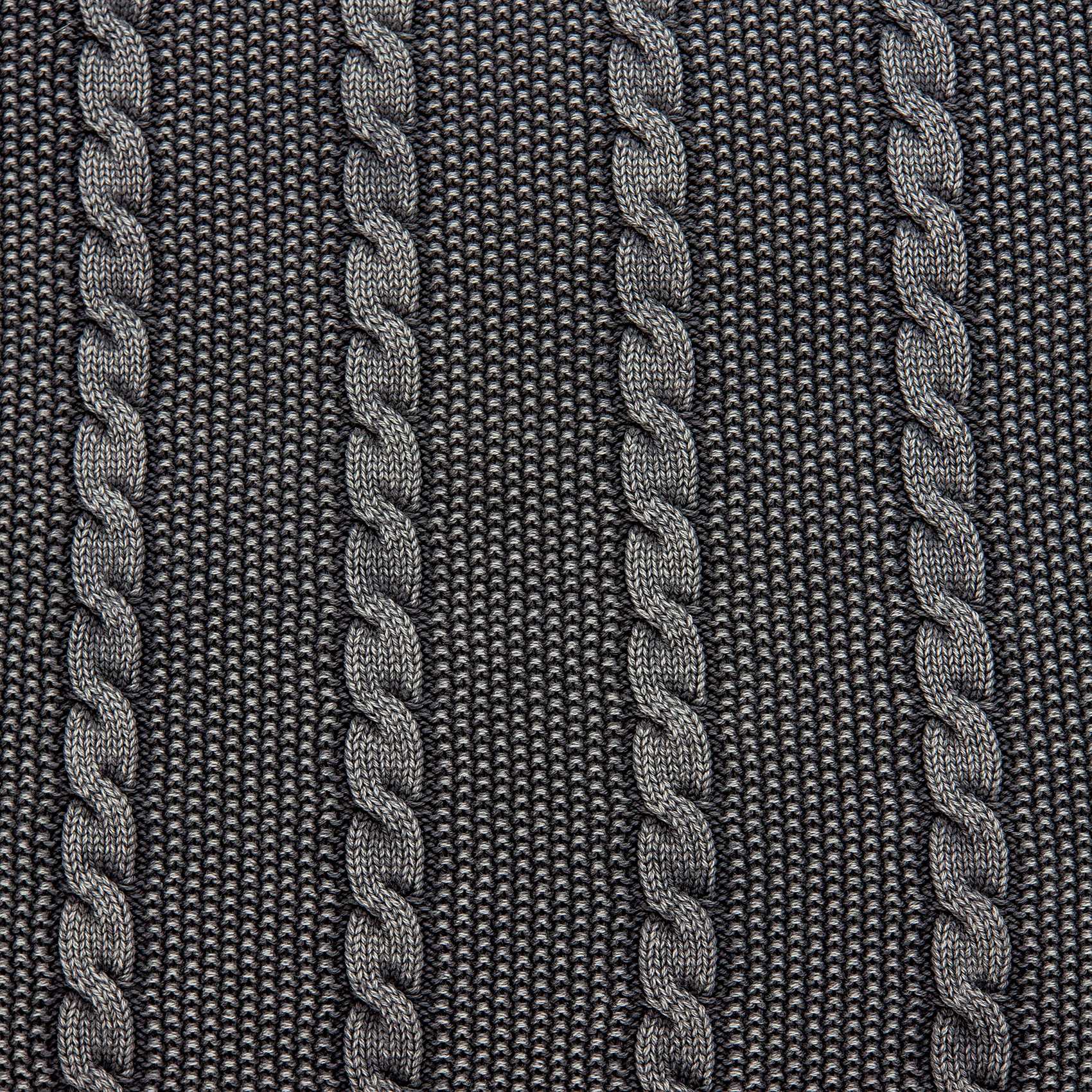 18" x 5" x 18" Transitional Charcoal Pillow Cover With Down Insert