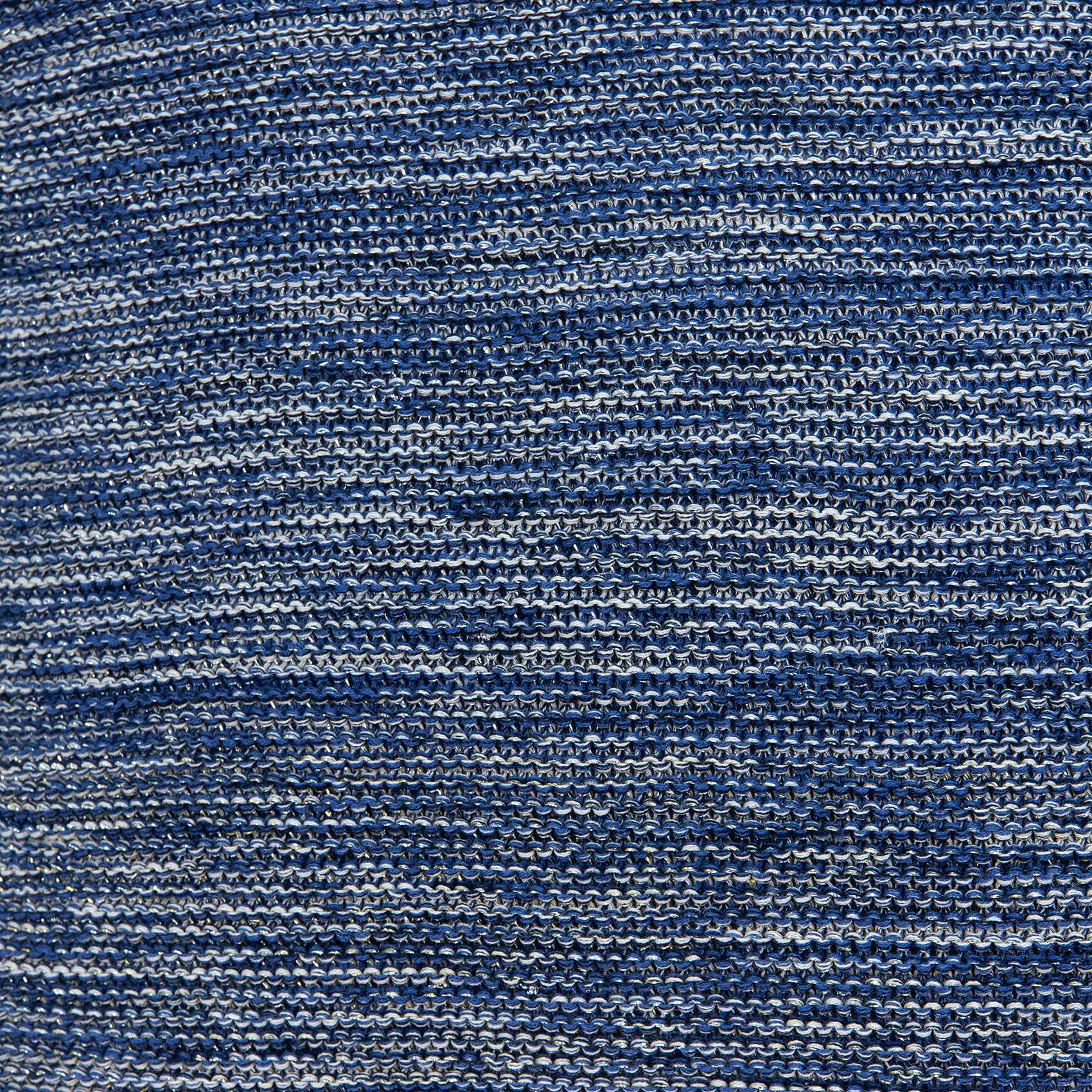 20" x 7" x 20" Excellent Transitional Blue Pillow Cover With Down Insert