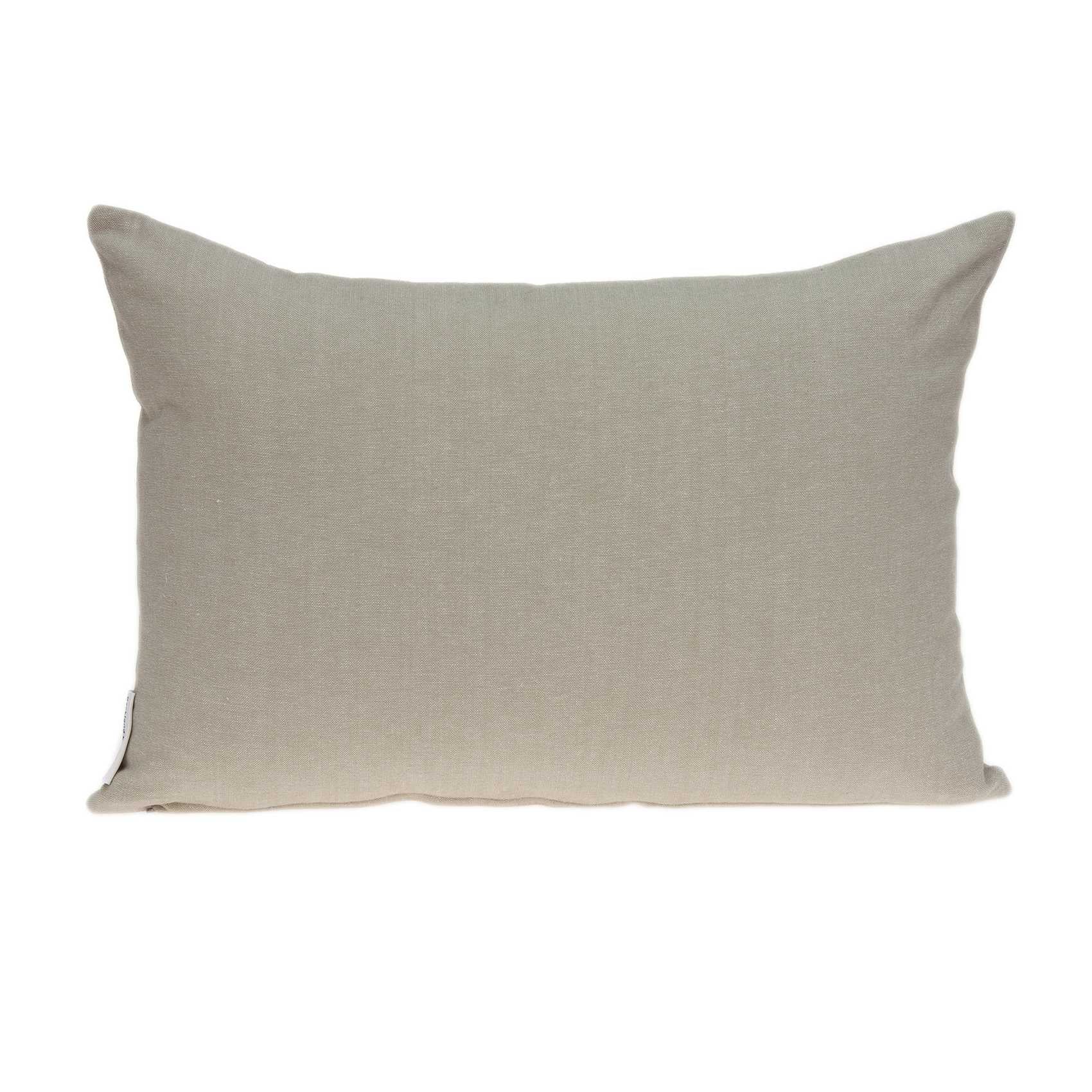 20" x 6" x 14" Traditional Beige Pillow Cover With Down Insert