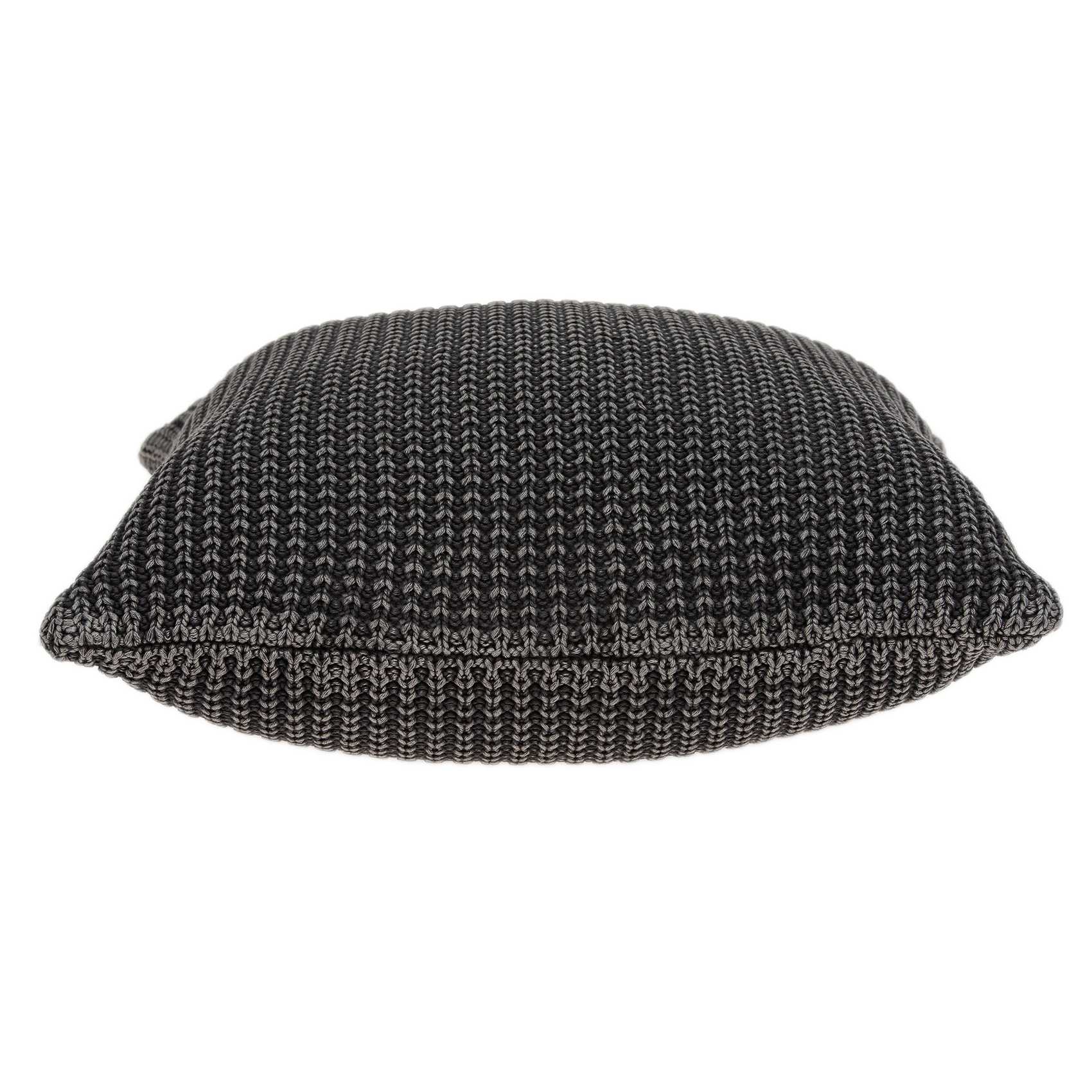 20" x 7" x 20" Transitional Charcoal Pillow Cover With Down Insert