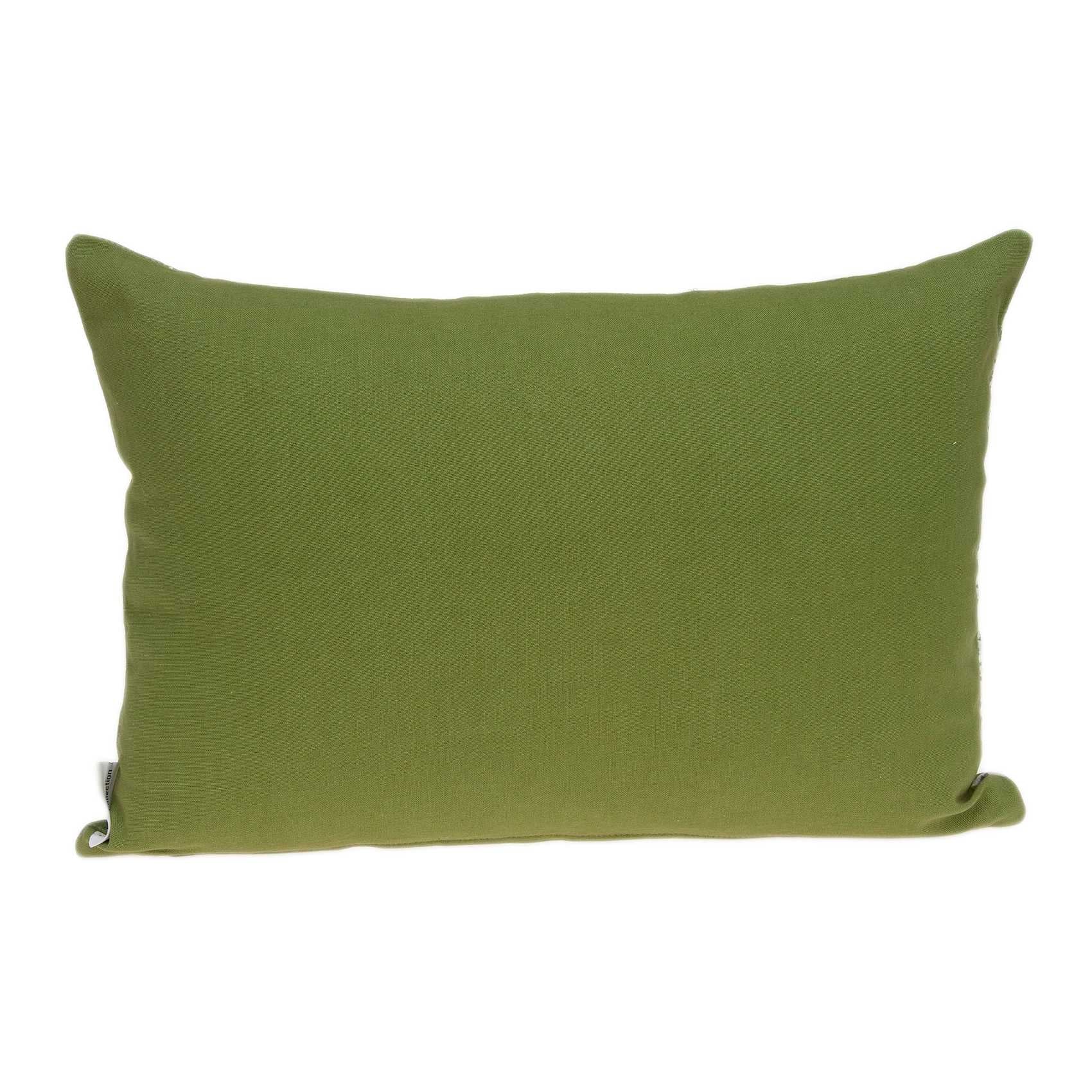 20" x 6" x 14" Tropical Green Pillow Cover With Down Insert