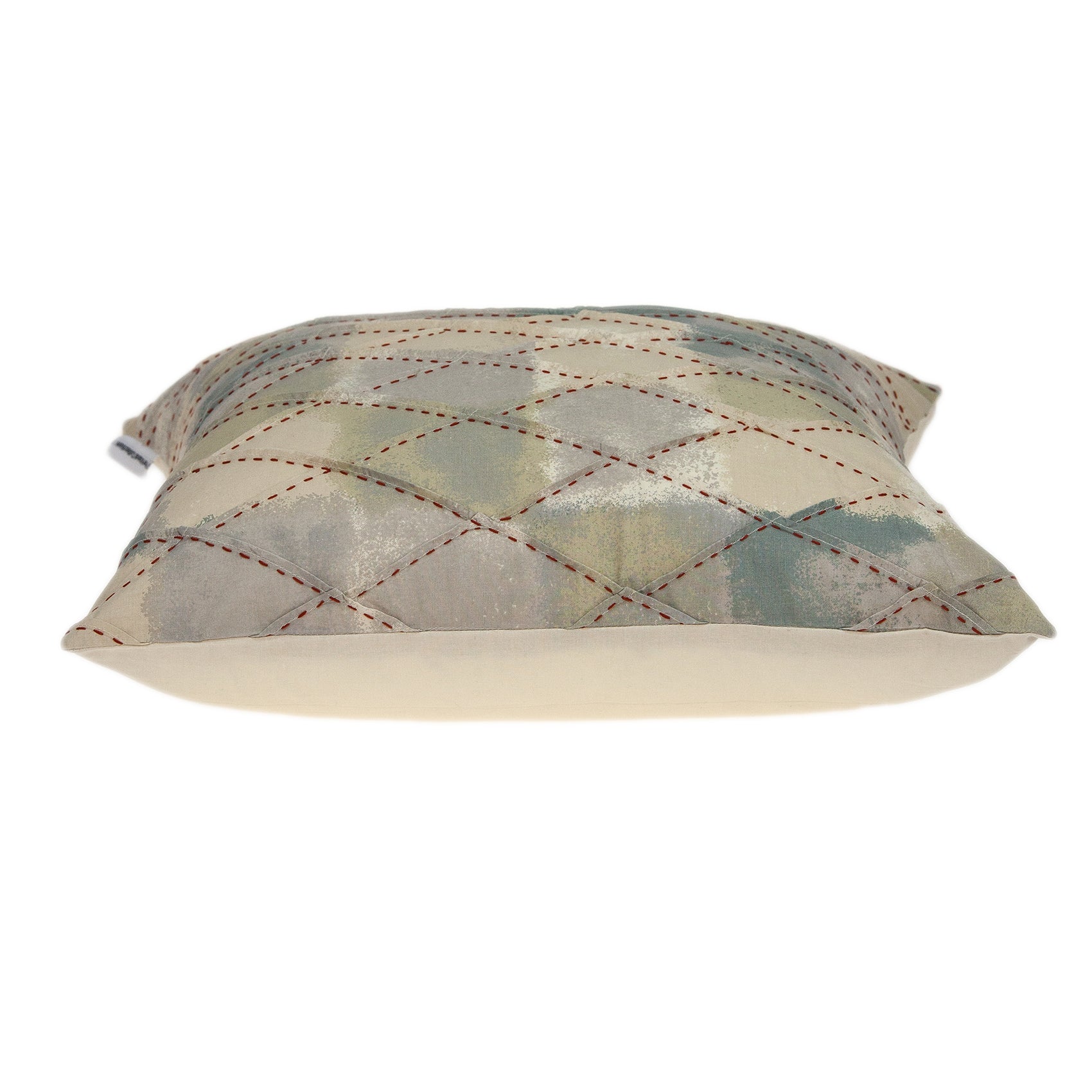 20" x 7" x 20" Transitional Multicolor Accent Pillow Cover With Down Insert